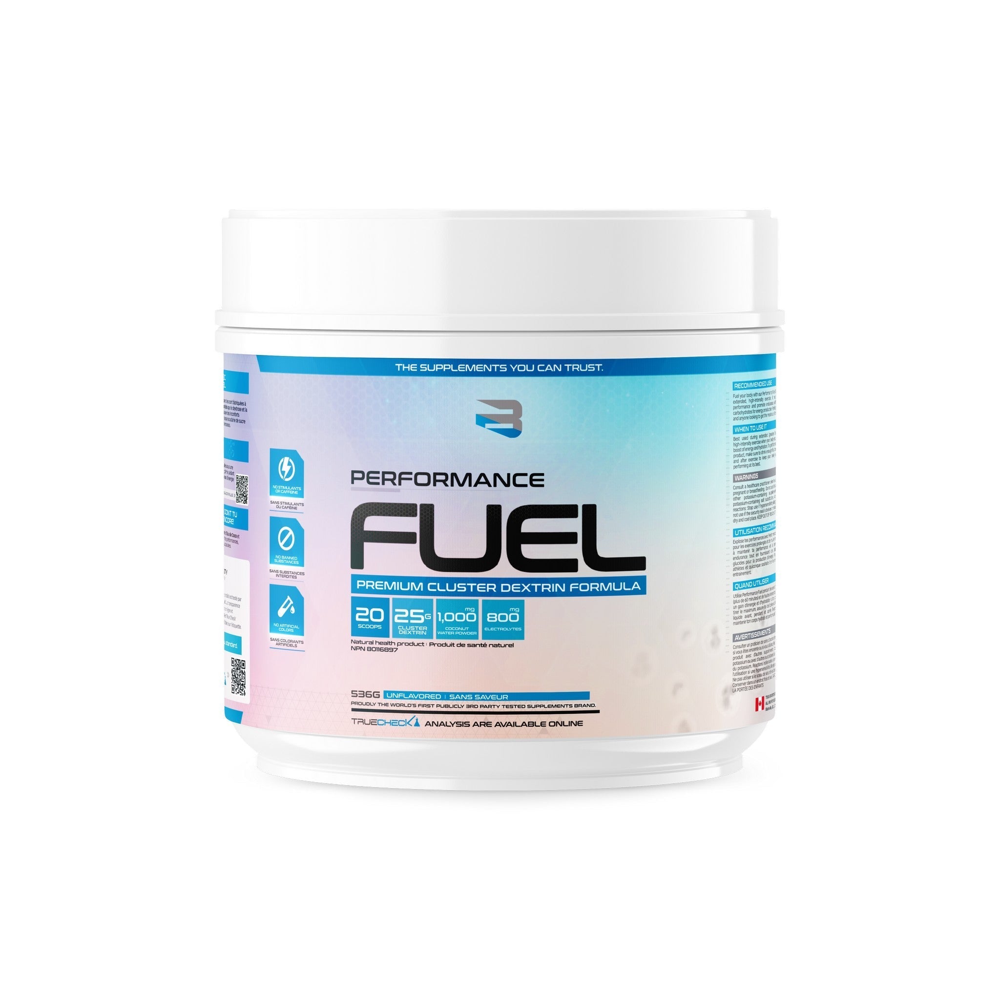 Believe Supplements Performance Fuel 20 serving