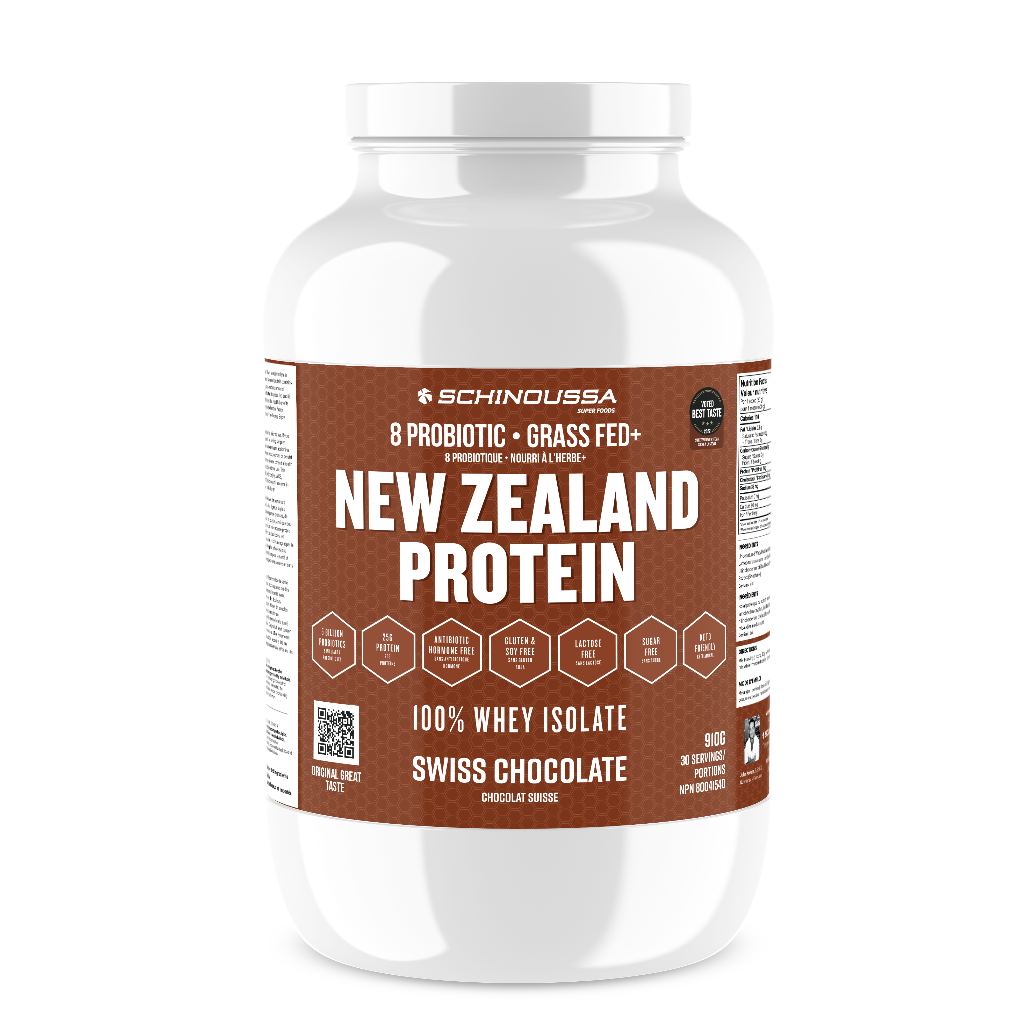 Schinoussa NZ Probiotic Whey Isolate 30 serving