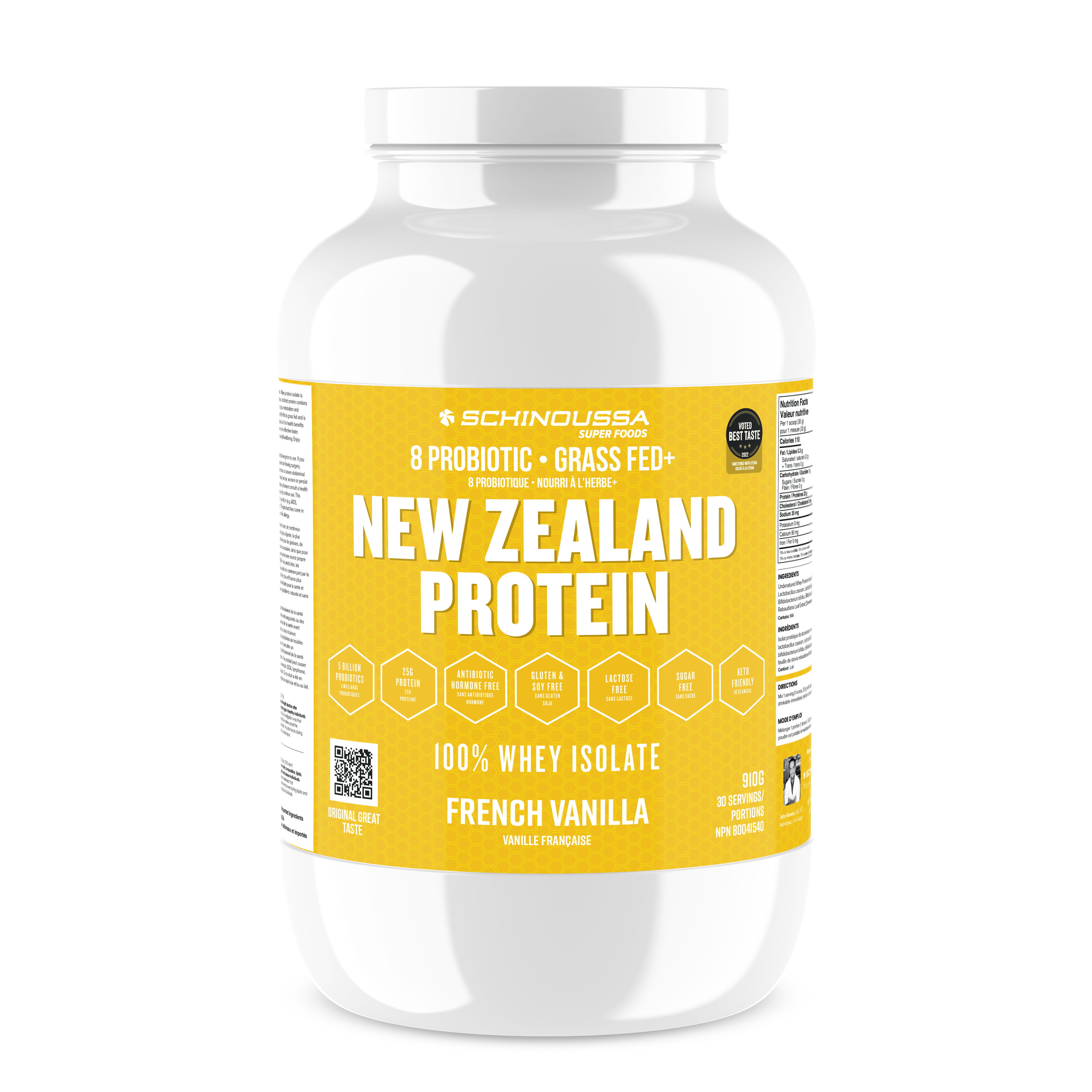 Schinoussa NZ Probiotic Whey Isolate 30 serving