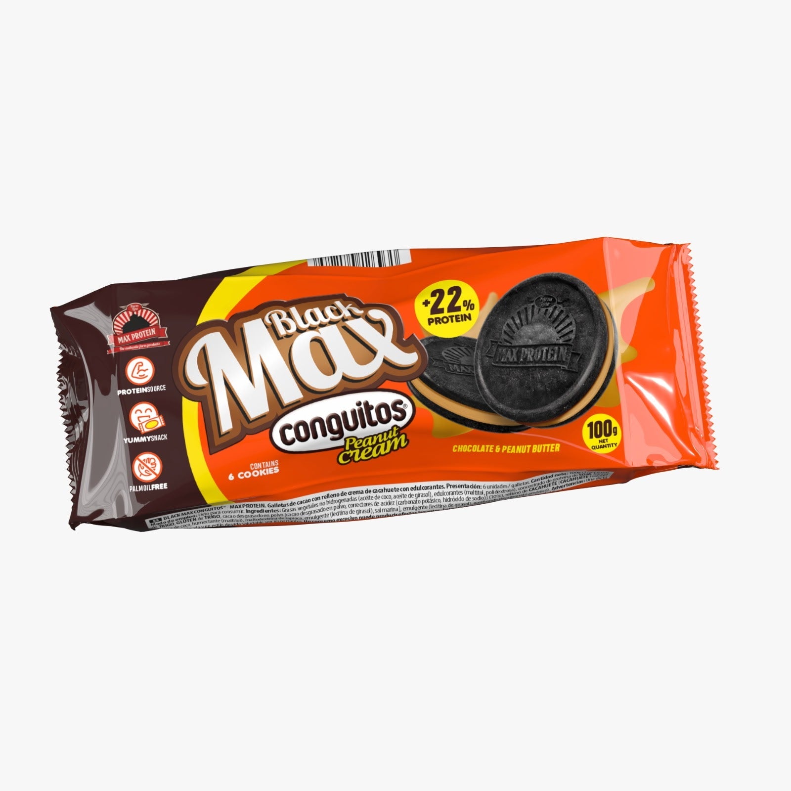 Black Max Protein Cookie Peanut Cream 100g