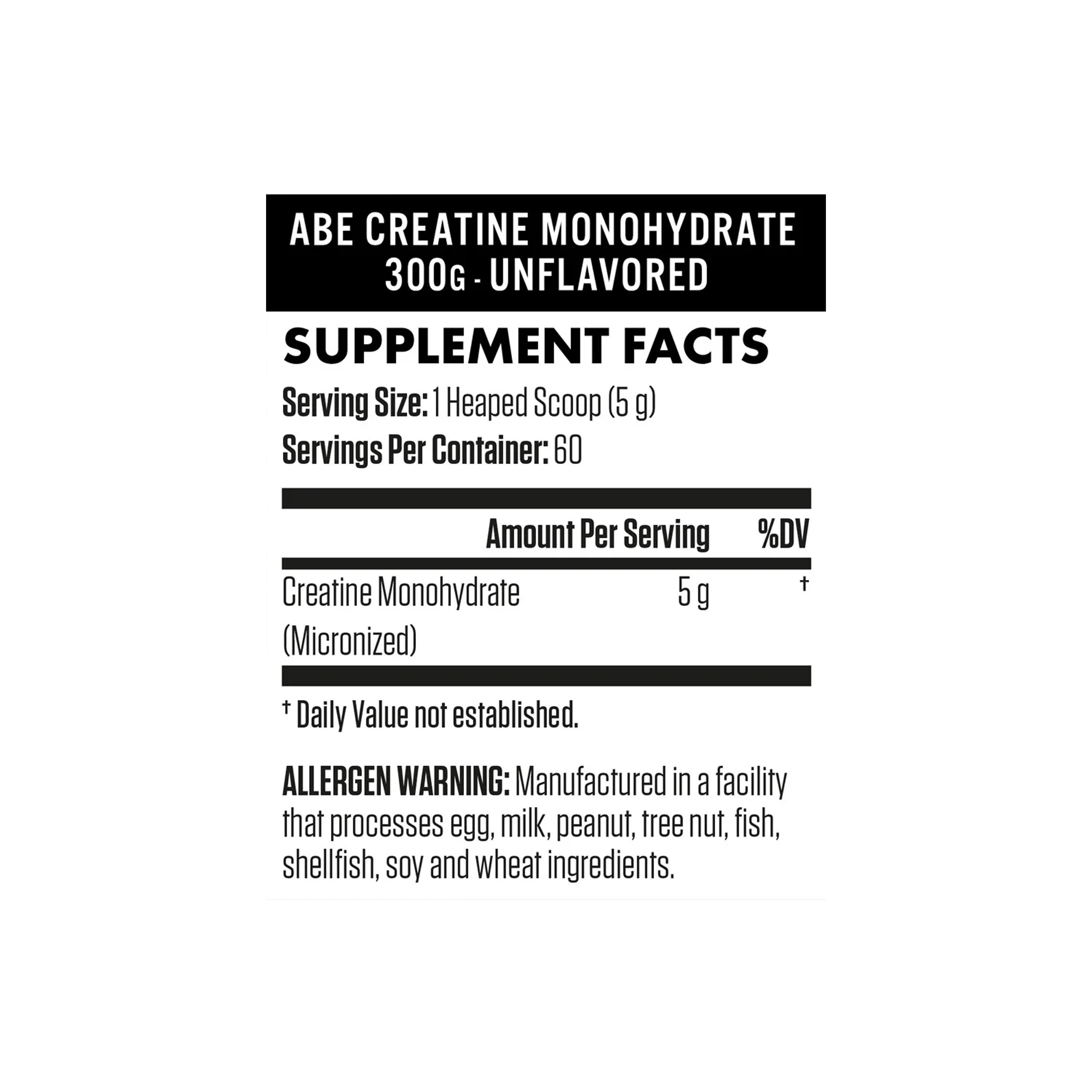 Applied Nutrition ABE Creatine Monohydrate 60 serving