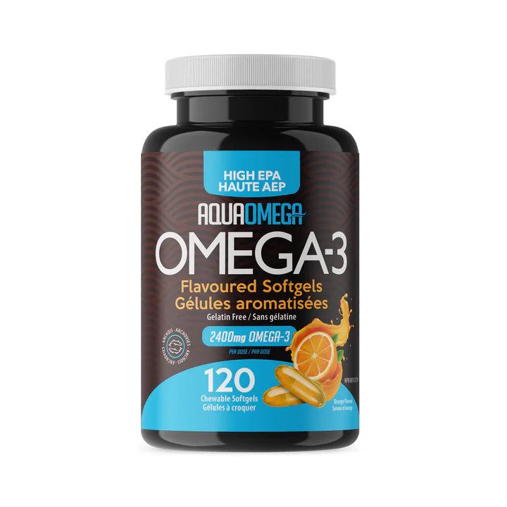 AquaOmega High EPA 120ct Chewable Softgels