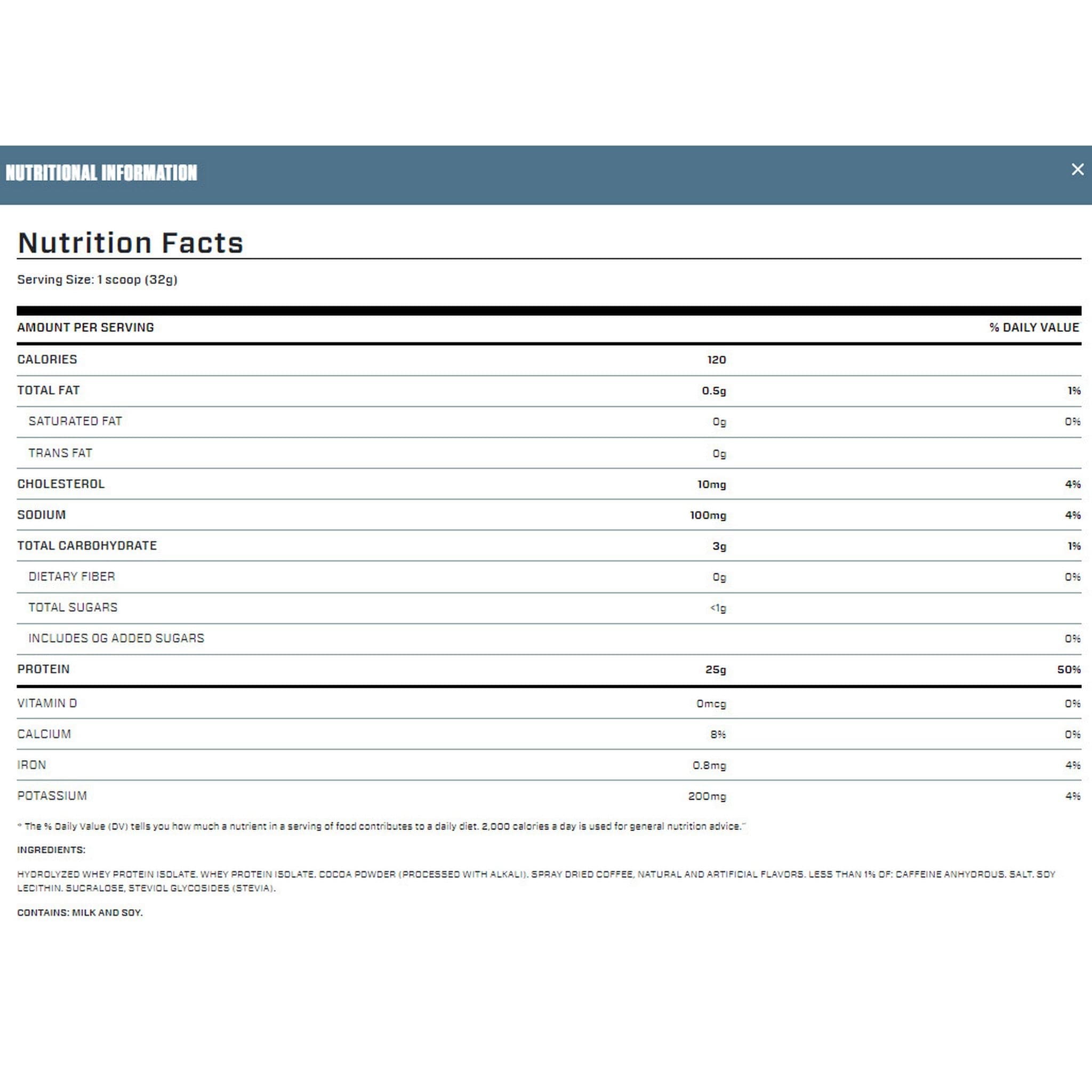 Dymatize ISO100 20 serving