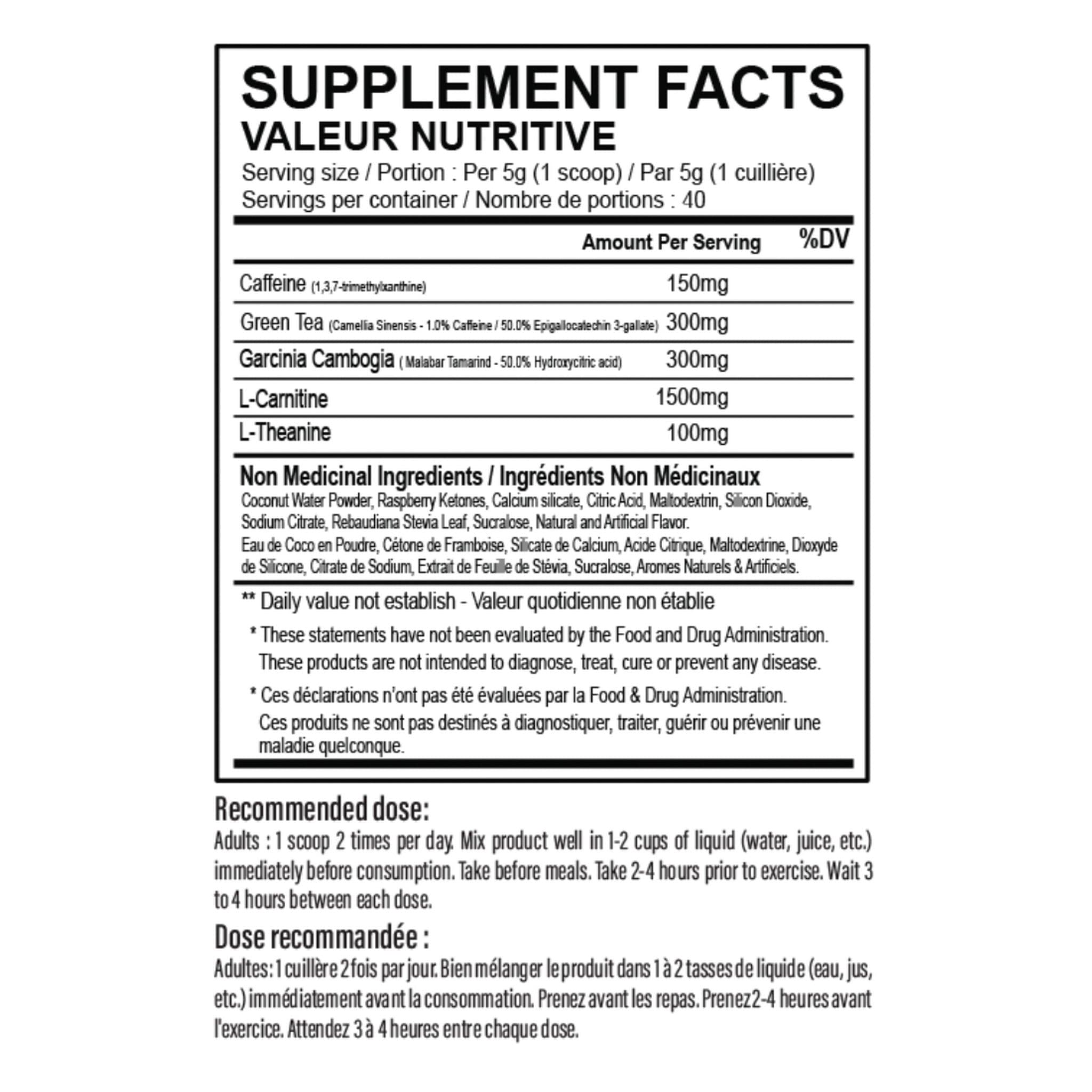 Limitless Pharma BLAZE 40 serving