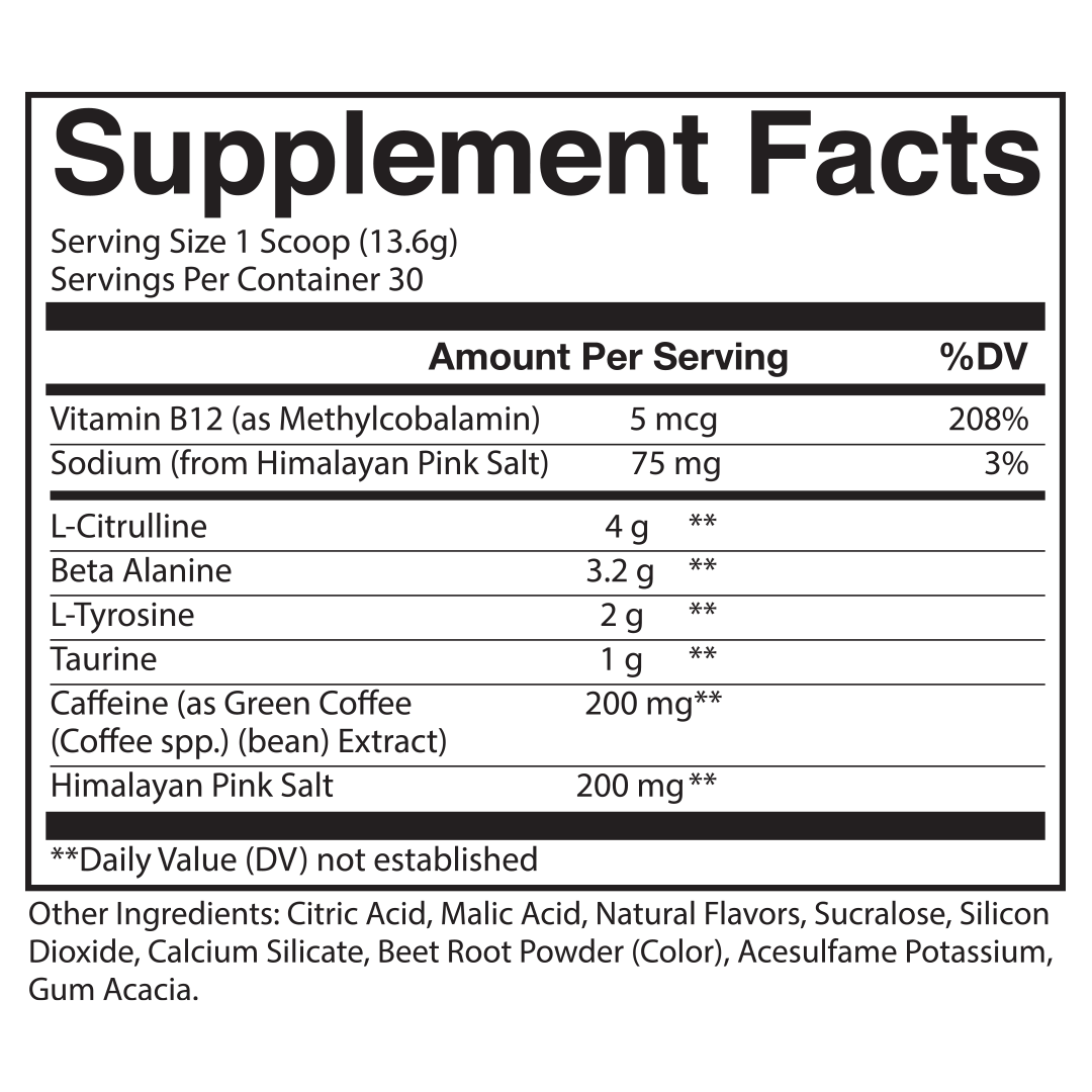 BUM Essential Pre-Workout 30 serving