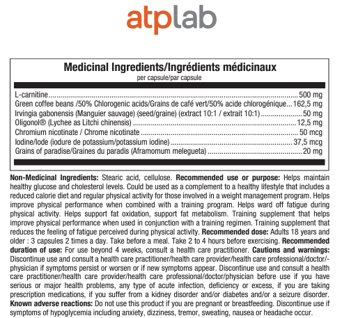 ATP Lab Synerslim 180 capsules