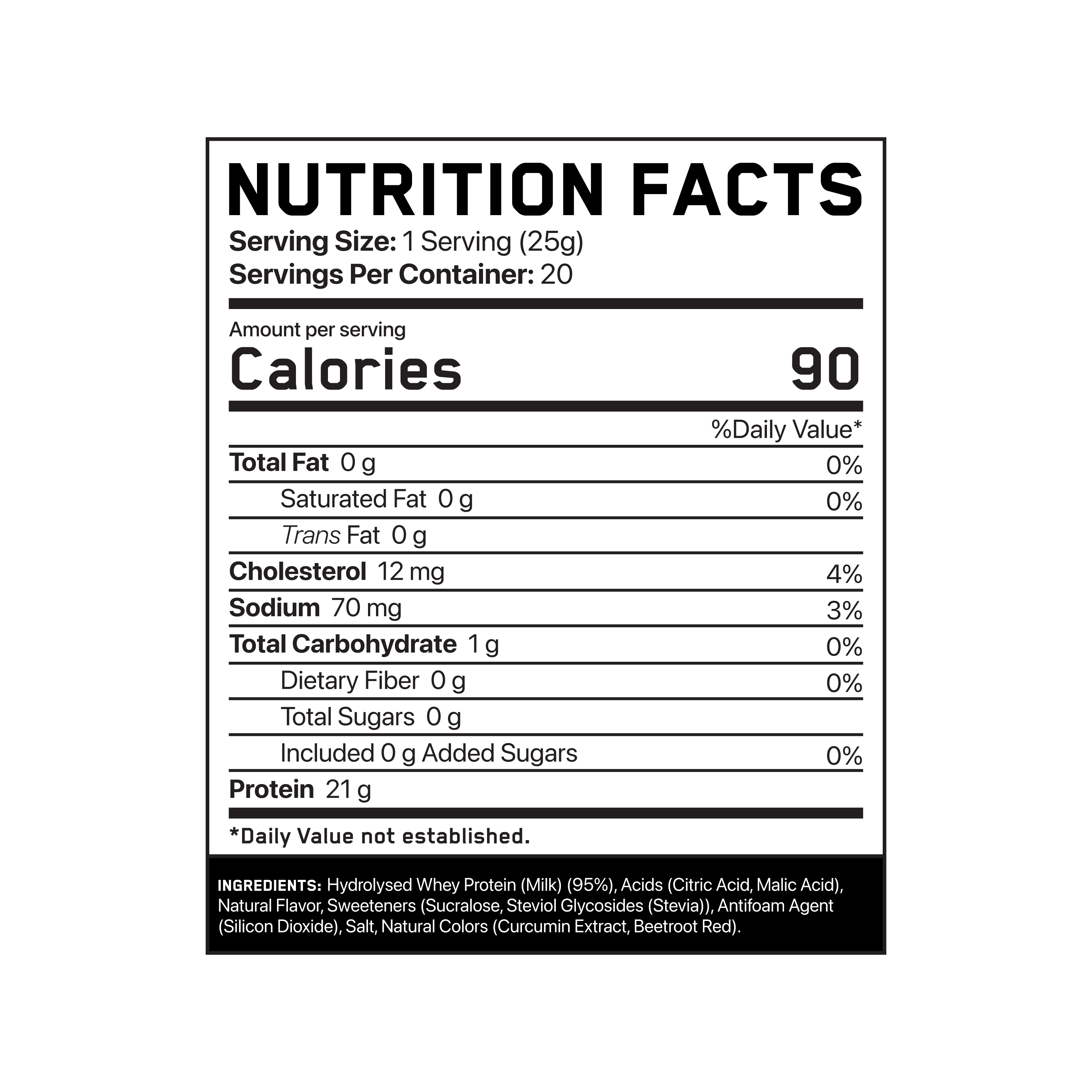 Applied Nutrition Black Series Clear Protein 20 serving