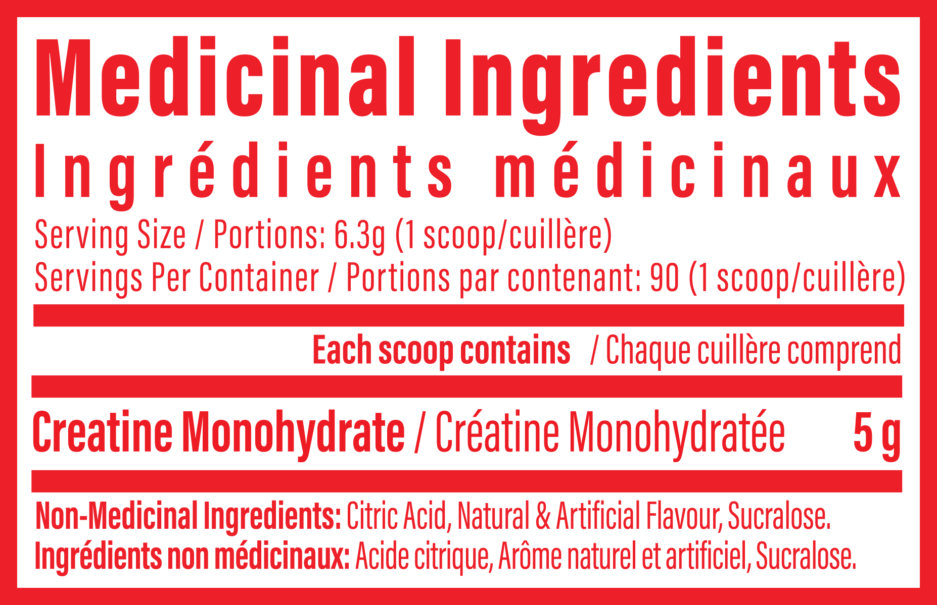 TC Nutrition Creatine Monohydrate 90 servings