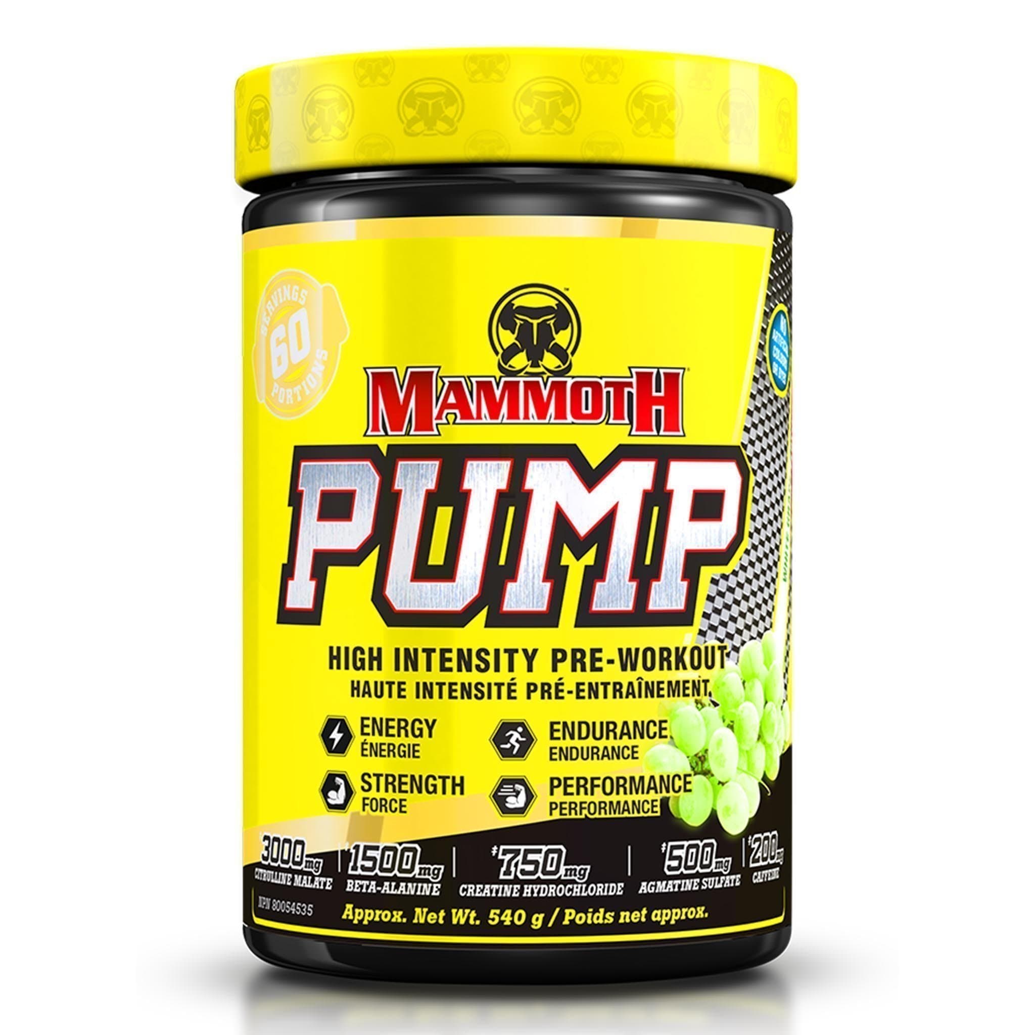 Mammoth Pump 540g | HERC'S Nutrition Canada