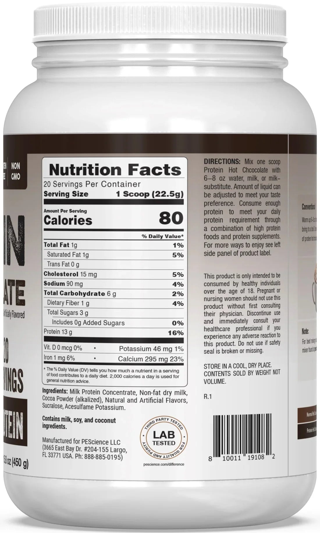 PEScience Protein Hot Chocolate 20 serving