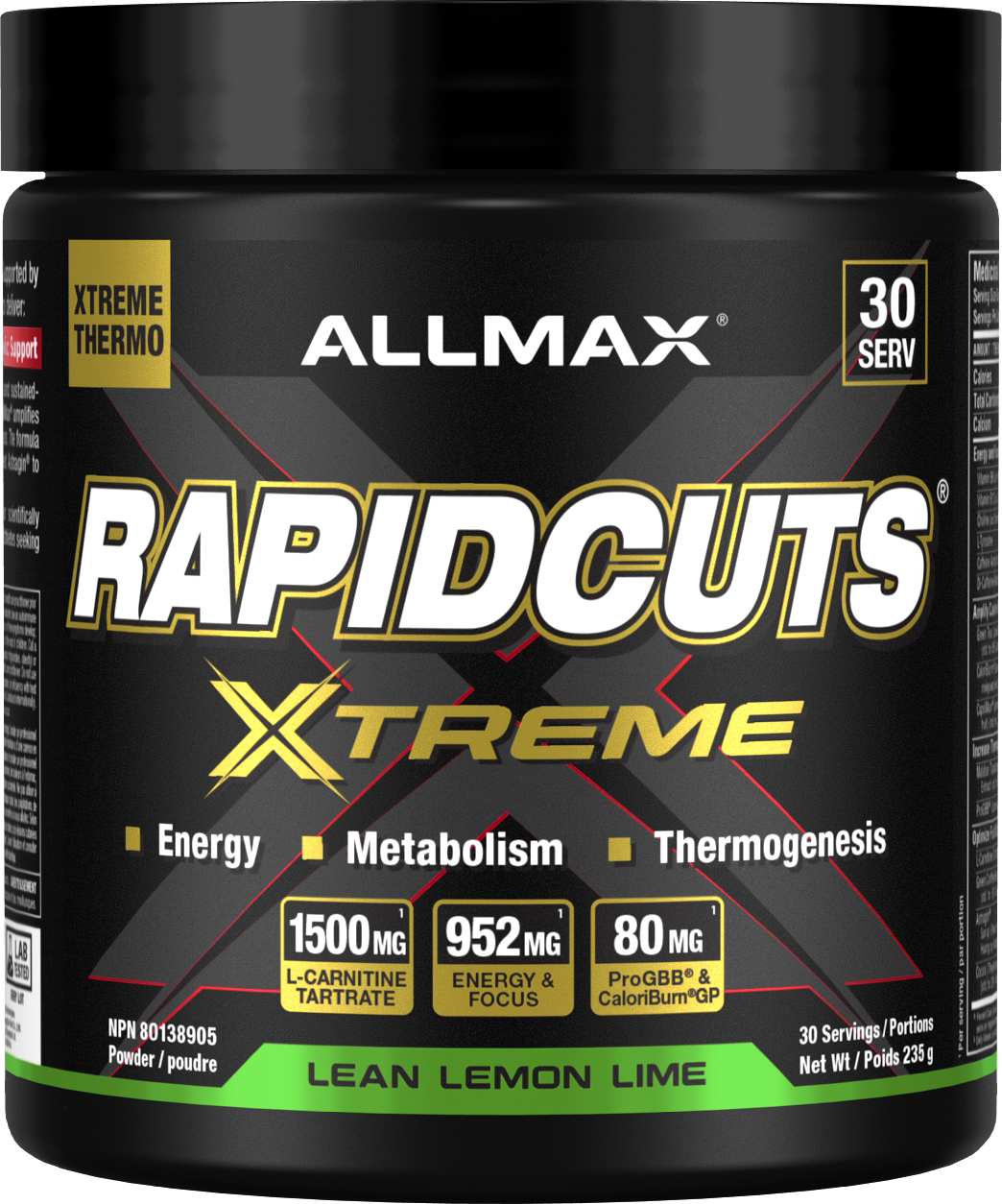 Allmax Rapidcuts Extreme 30 serving