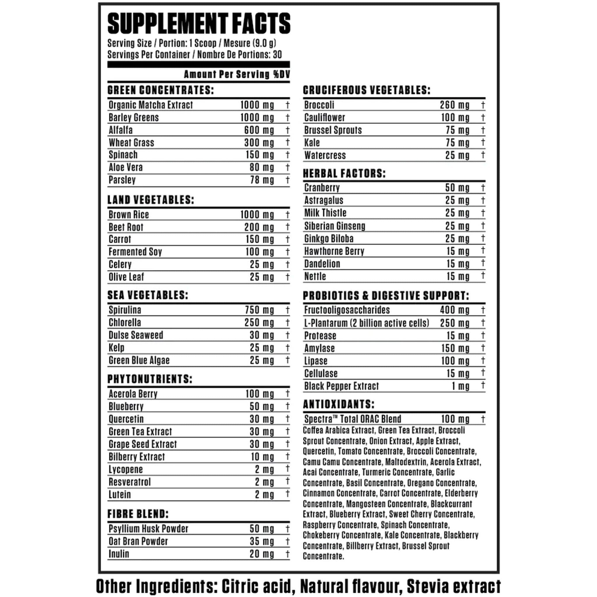 TC Nutrition Essential Greens 30 servings