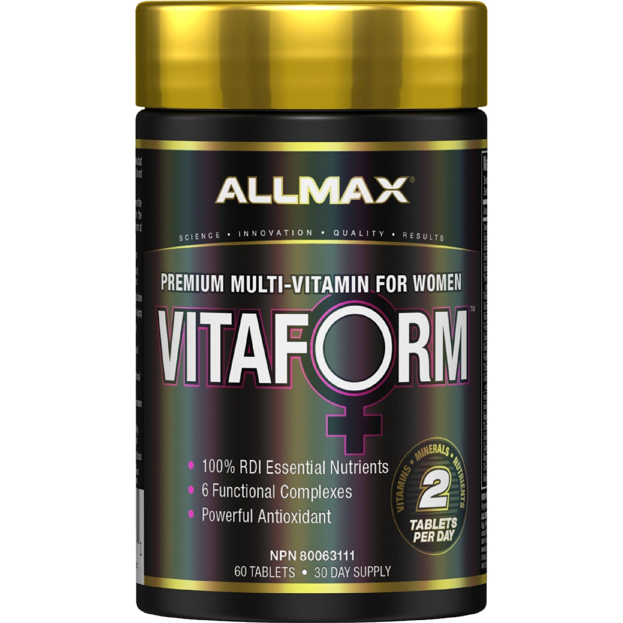 Allmax Vitaform for Women 60 ct | HERC'S Nutrition Canada