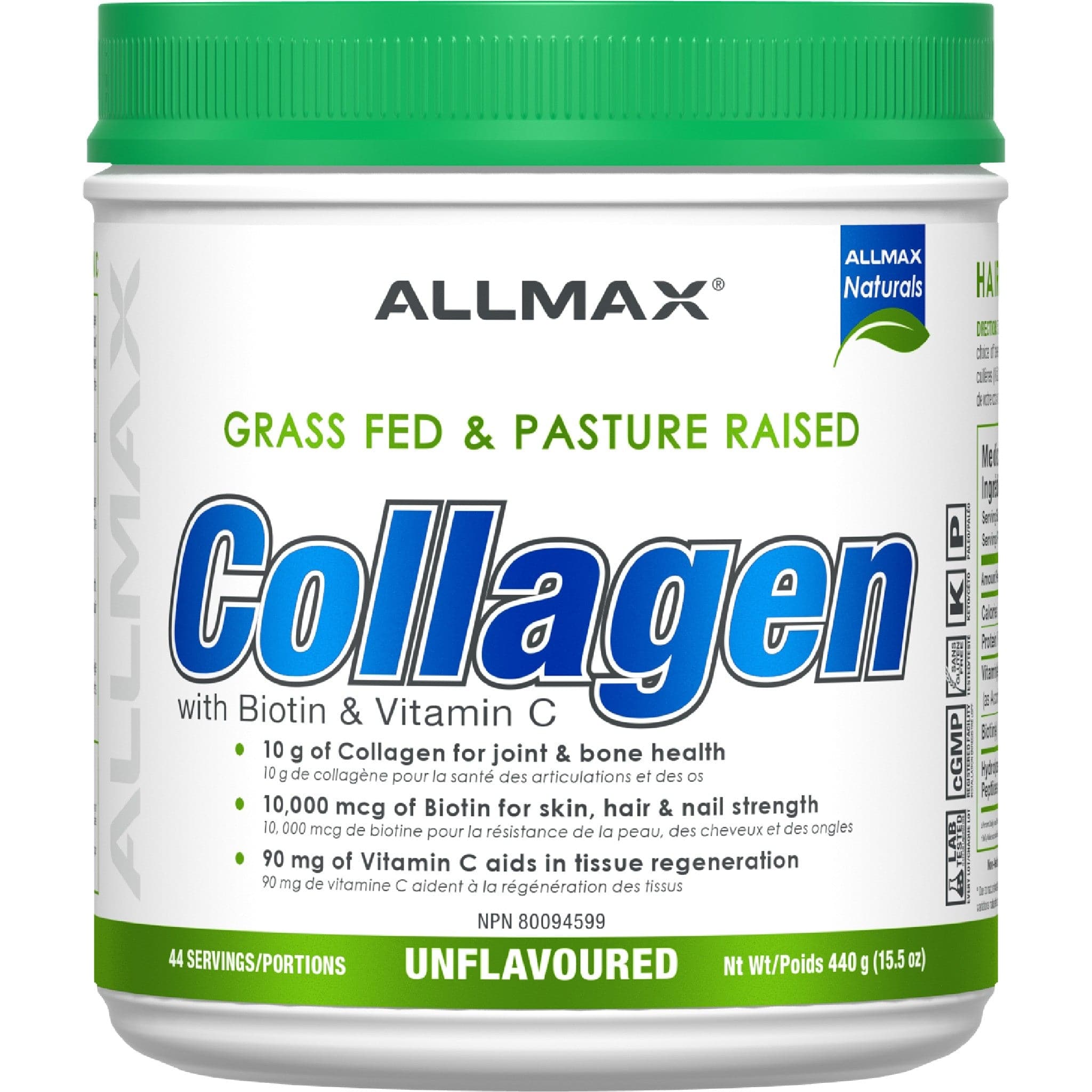 Allmax Collagen + Biotin 440g