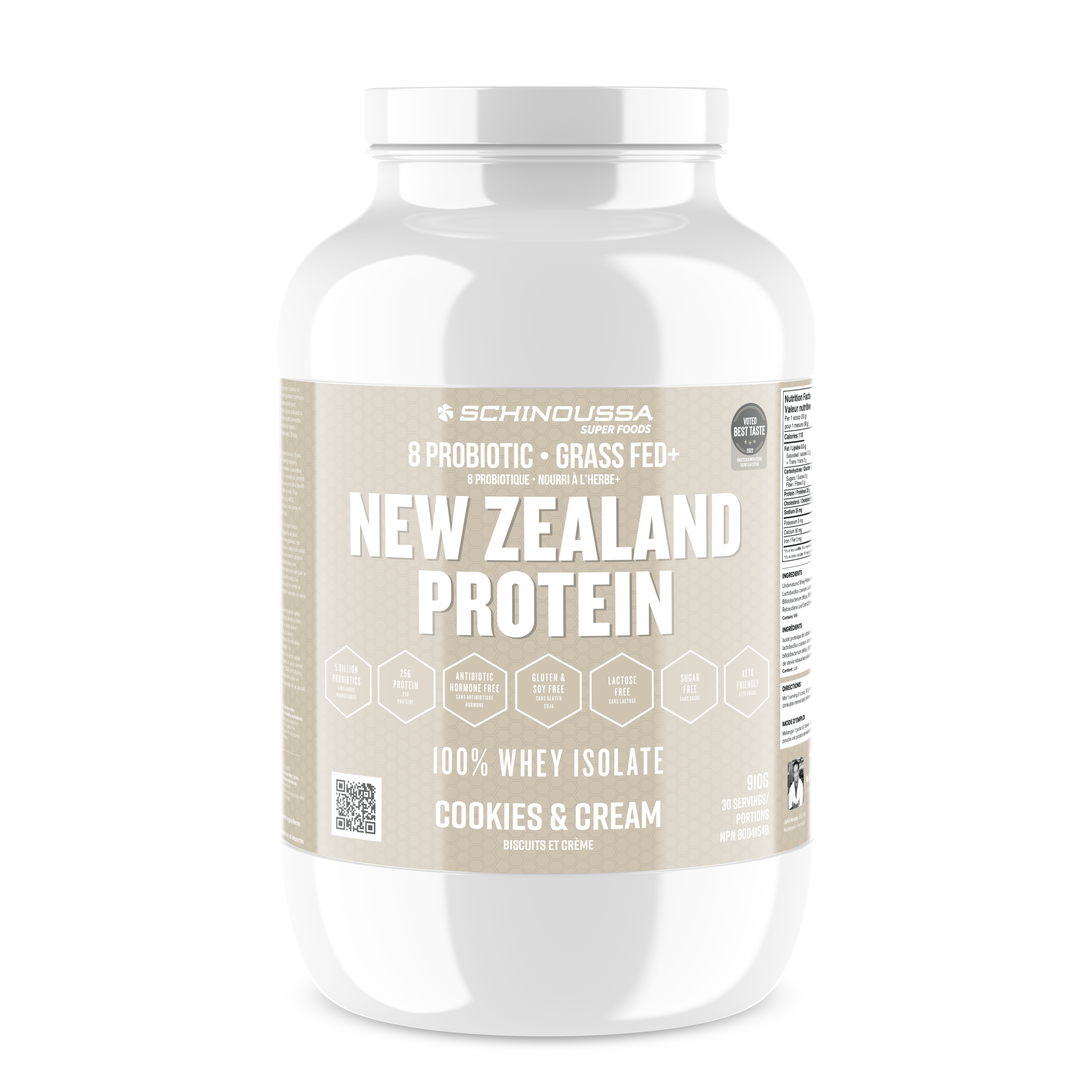 Schinoussa NZ Probiotic Whey Isolate 30 serving