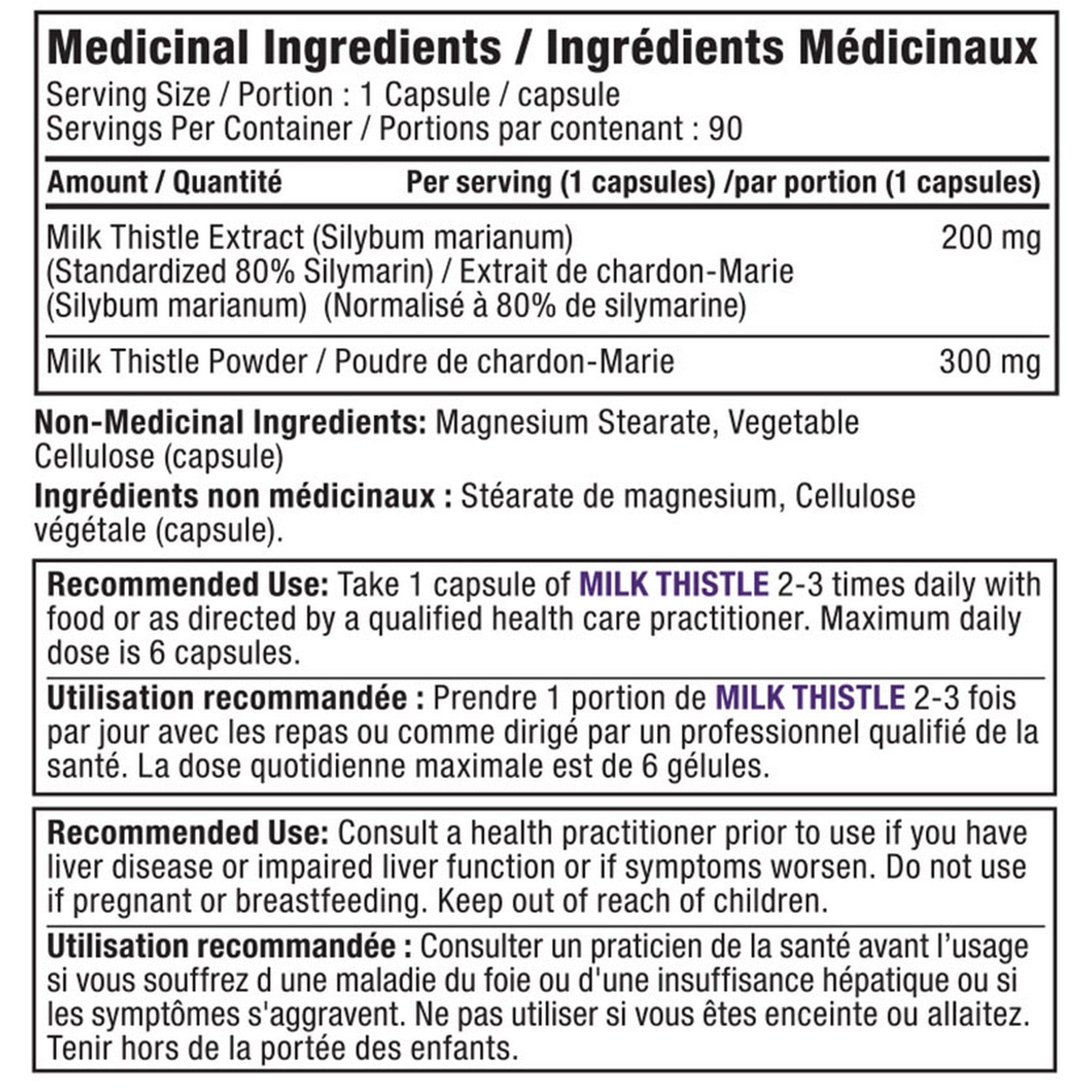 Alora Naturals Milk Thistle 90 capsules