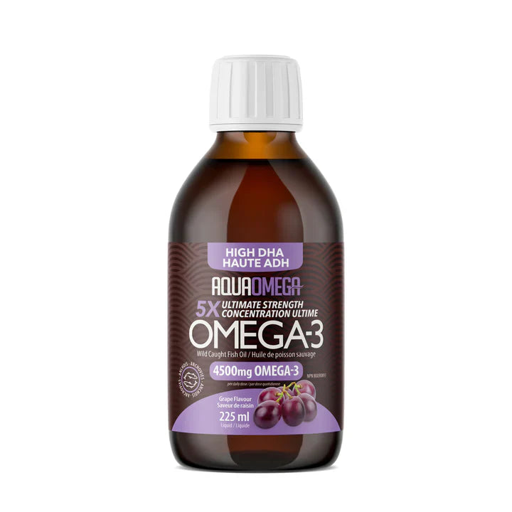 AquaOmega 5X Ultimate Strength DHA 225ml