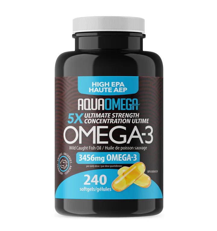 AquaOmega 5X Ultimate Strength EPA 240ct Softgels