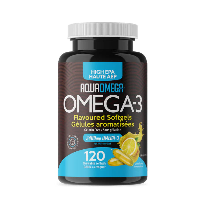 AquaOmega High EPA 120ct Chewable Softgels