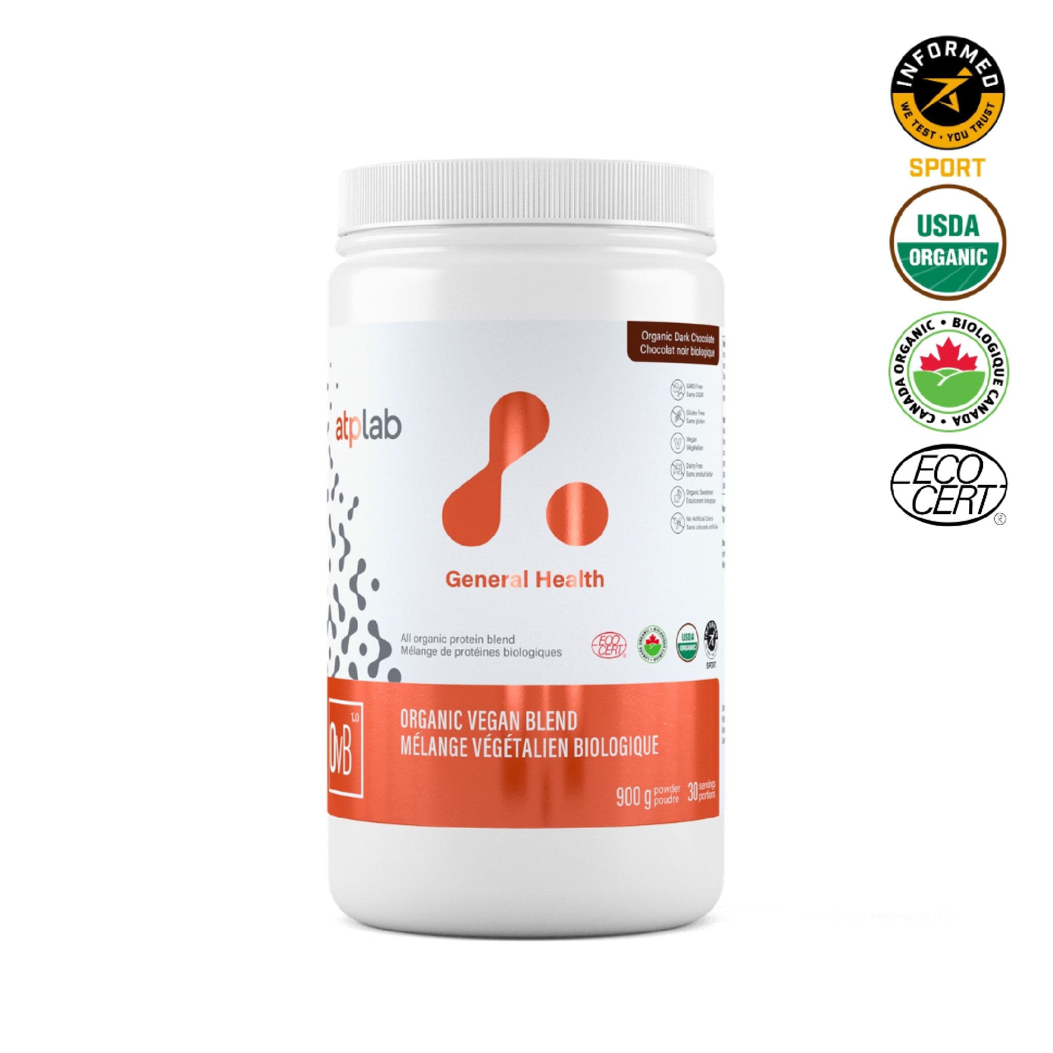 ATP Lab Organic Vegan Blend 900g