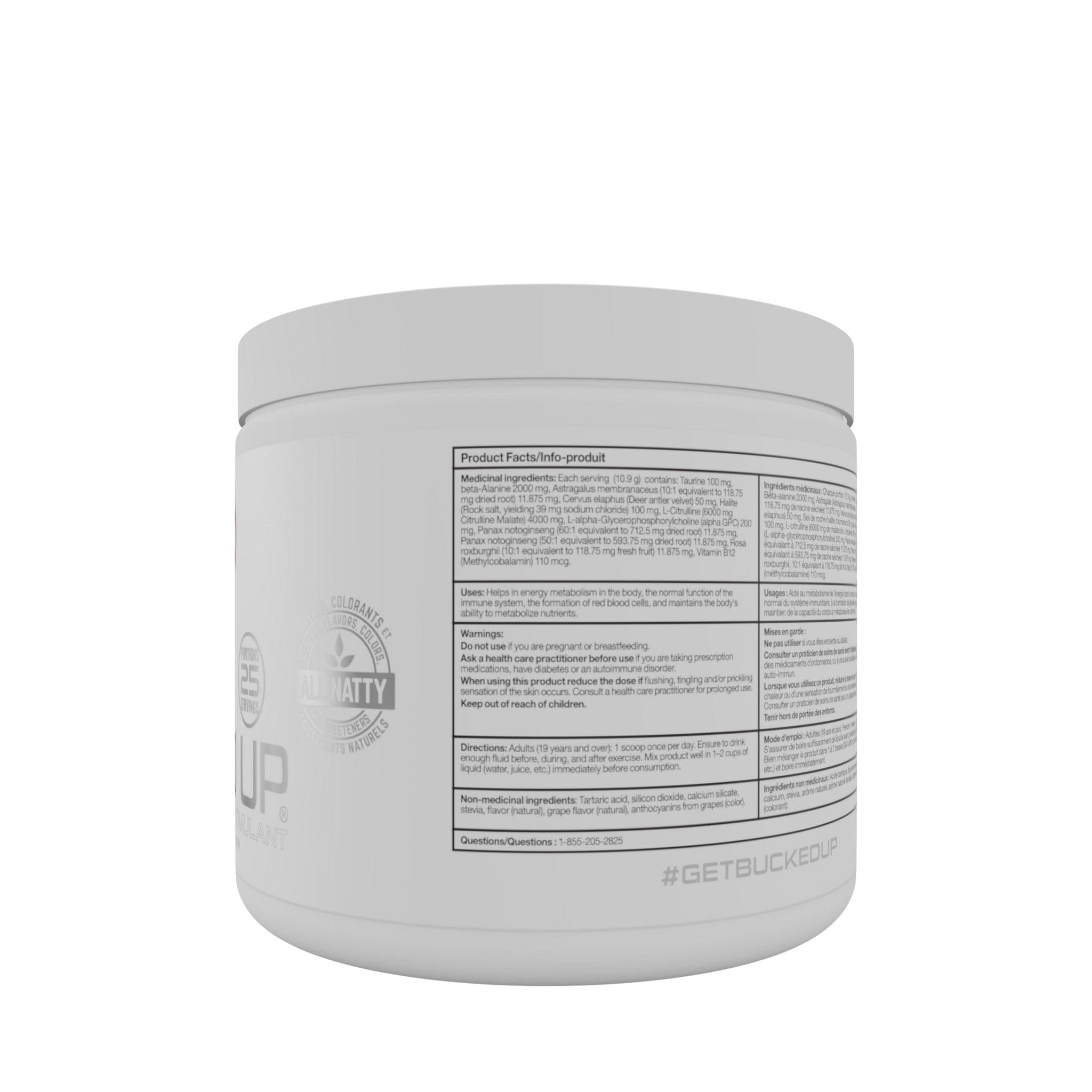 Bucked Up Stim-Free Pre-Workout 25 serving