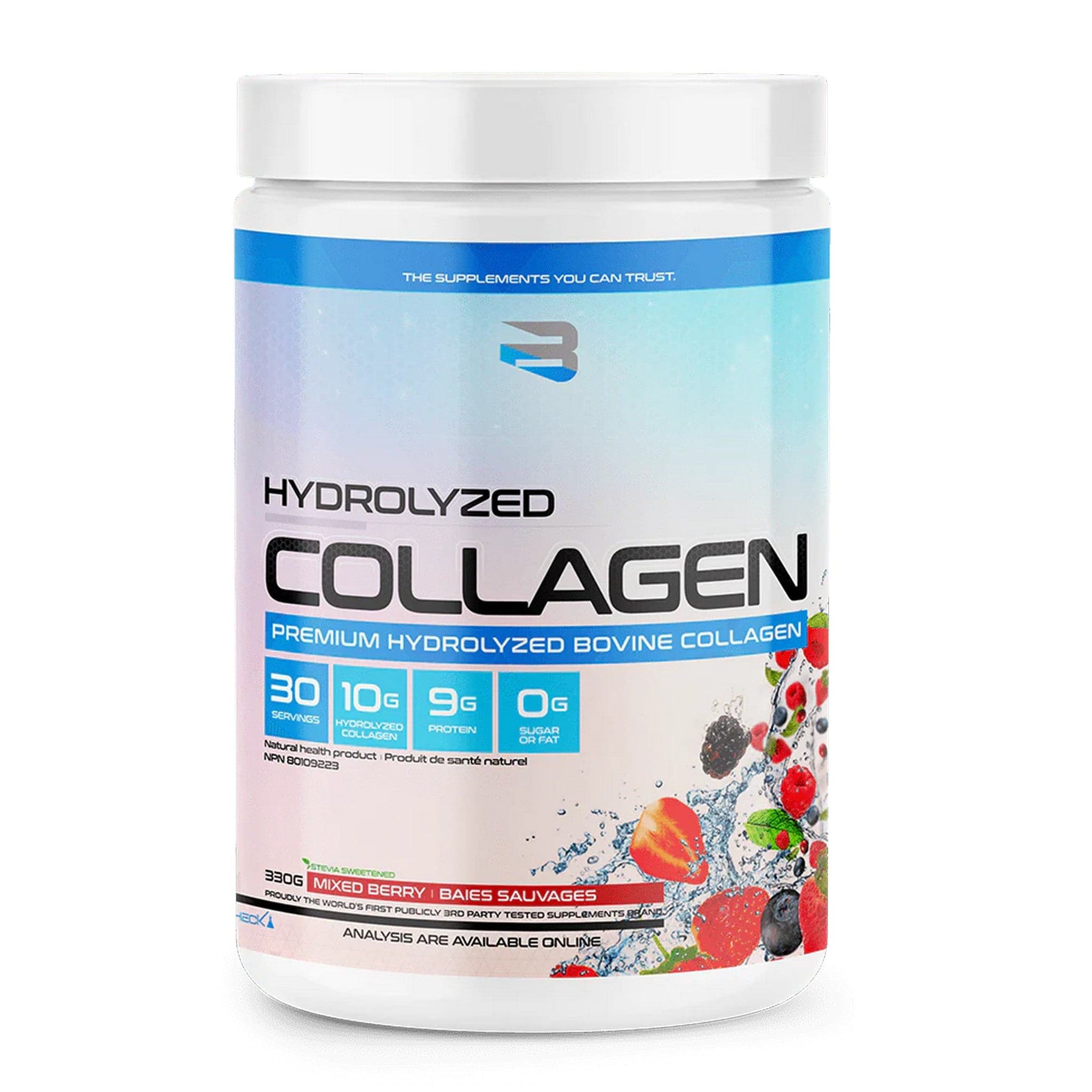 Believe Supplements Hydrolyzed Biovine Collagen 30 servings