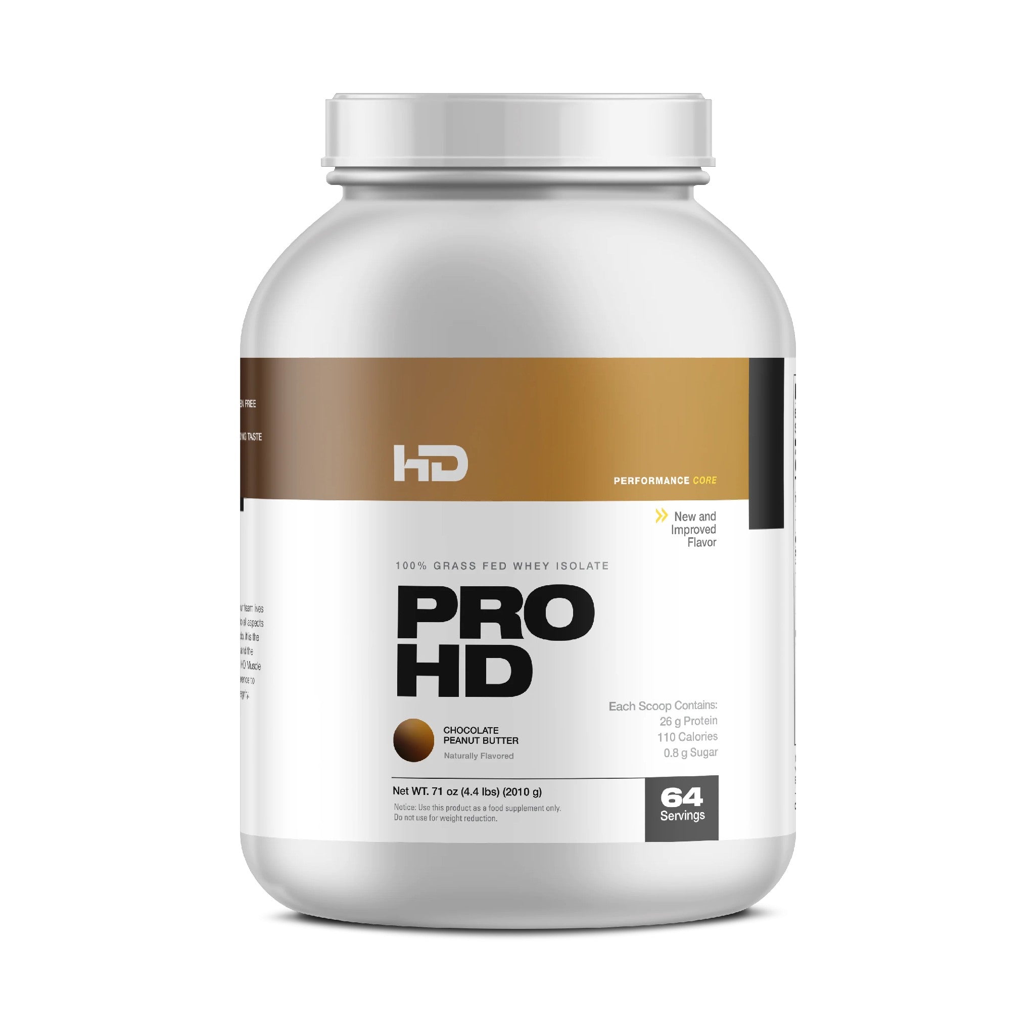 HD Muscle Pro-HD Isolat de lactosérum nourri à l'herbe 0,9 kg