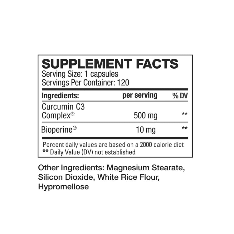 HD Muscle Curcumin 500mg 120ct