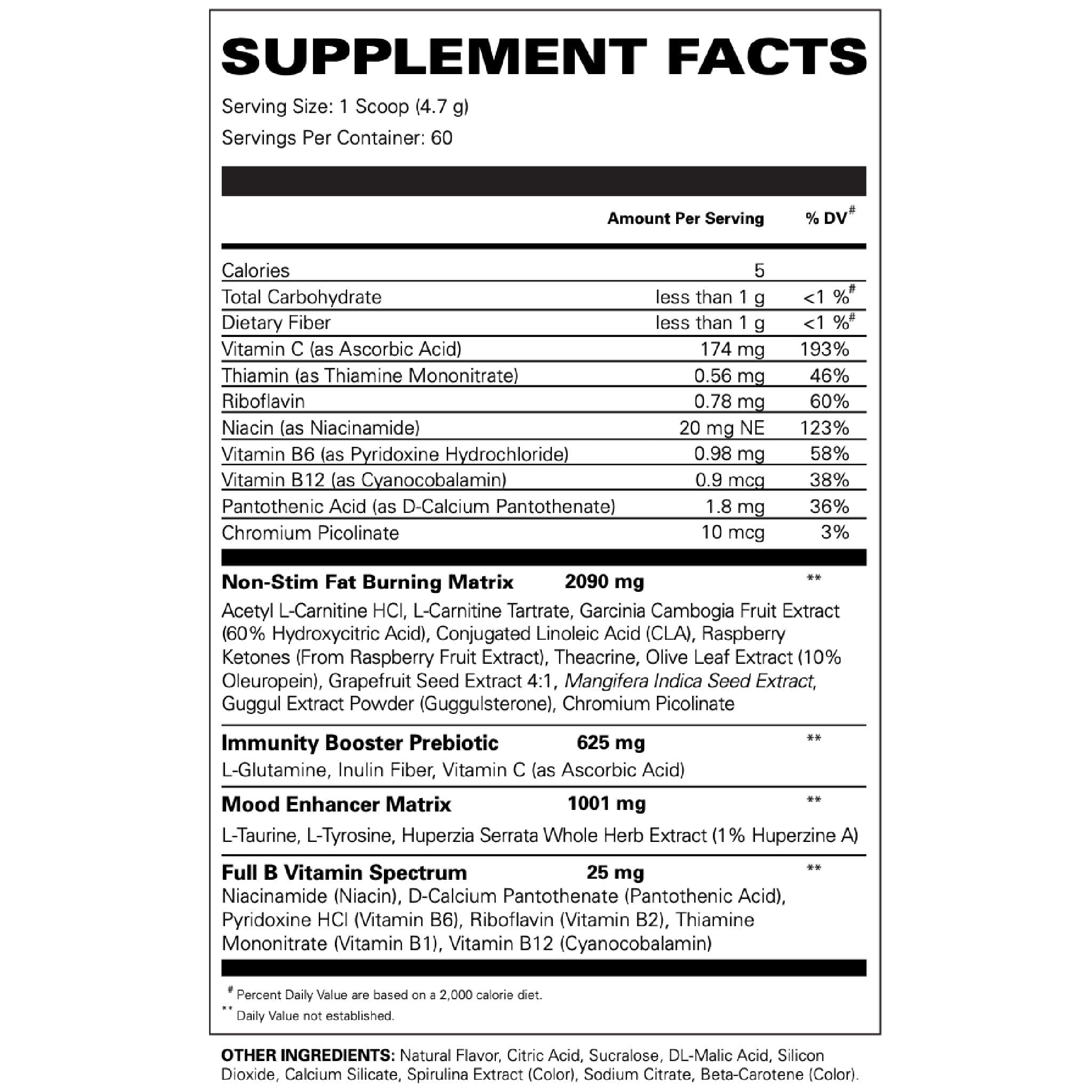 EHPLabs OxyShred Non-Stim 60 servings