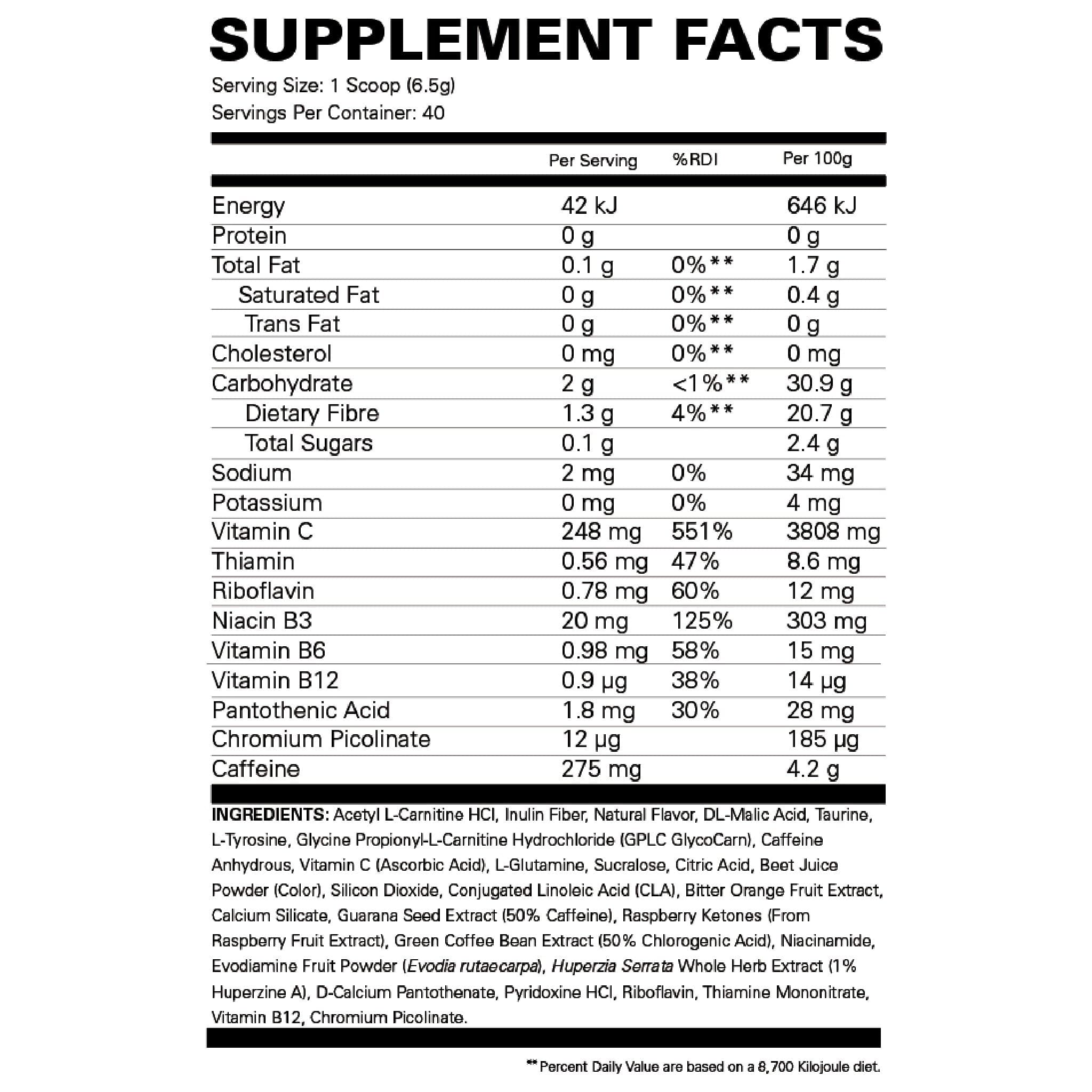 EHPLabs OxyShred Hardcore 40 servings