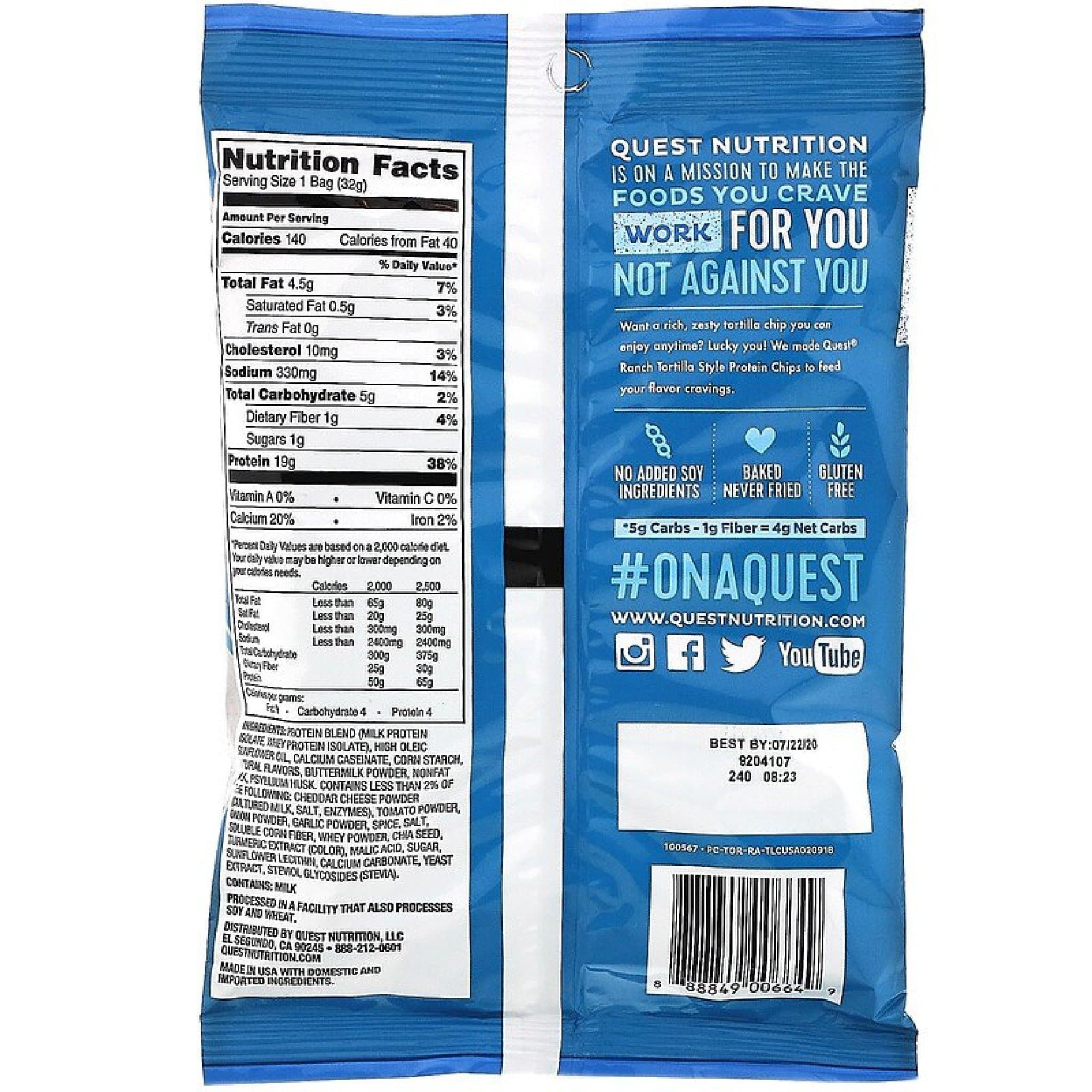 Quest Tortilla Chips 1.1oz