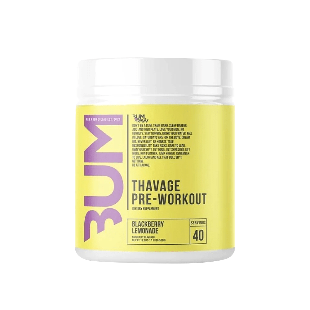 BUM x RAW Nutrition Thavage Pre-Workout 40 servings