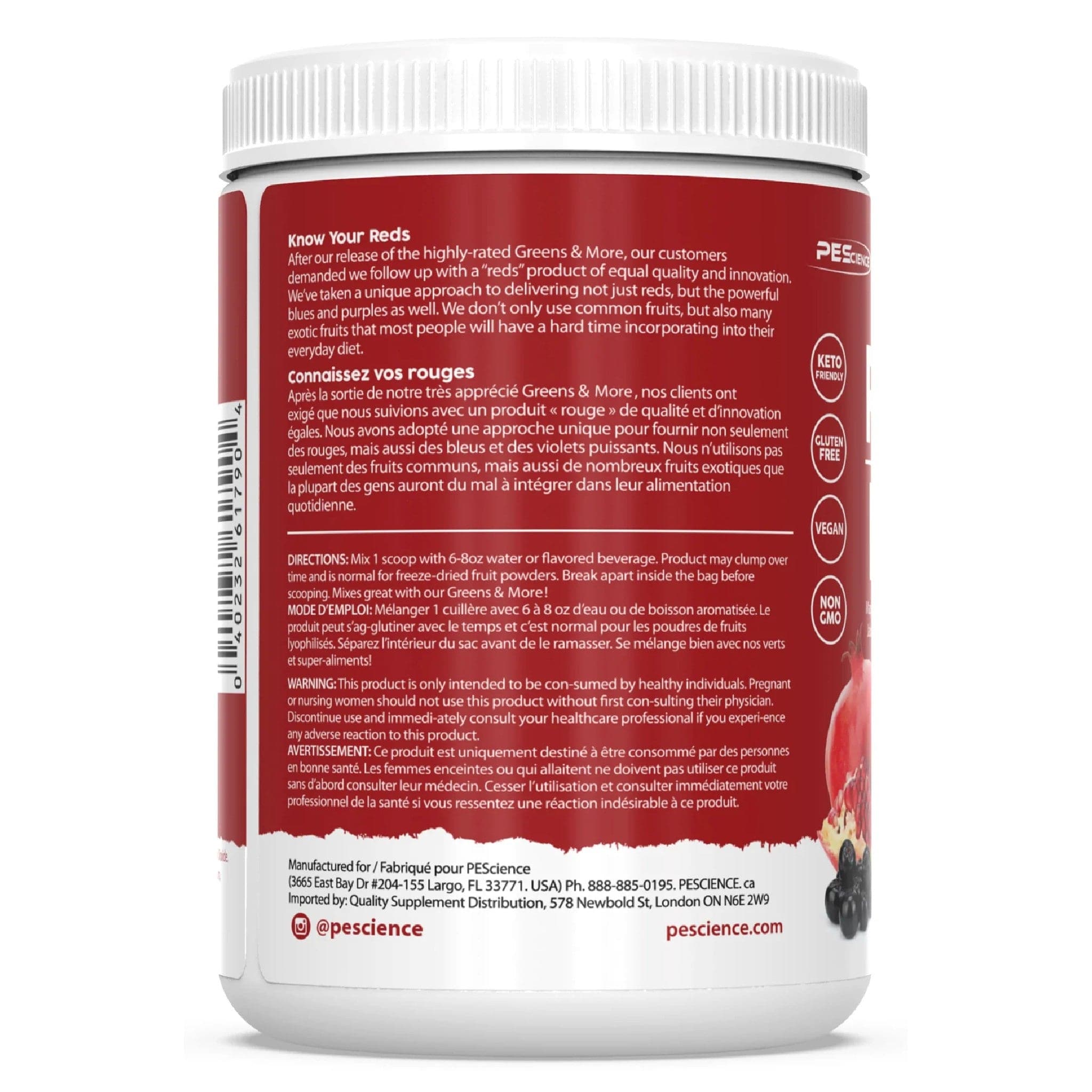 PEScience Exotic Reds & Blues 30 servings