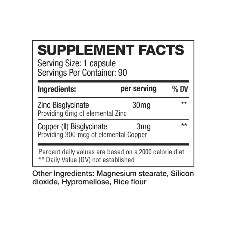 HD Muscle Zinc 90 capsules