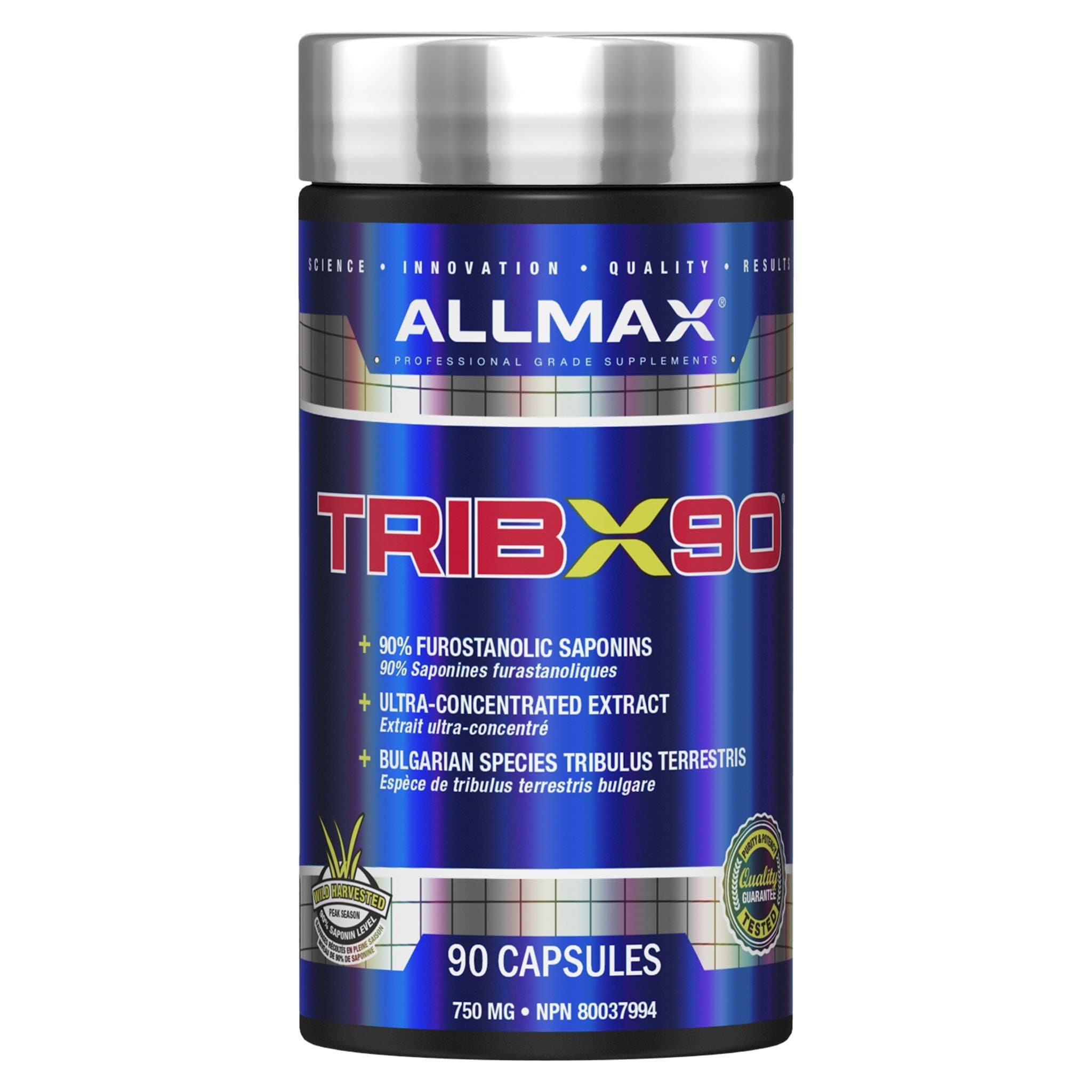 Allmax TribX90 90 ct | HERC'S Nutrition Canada