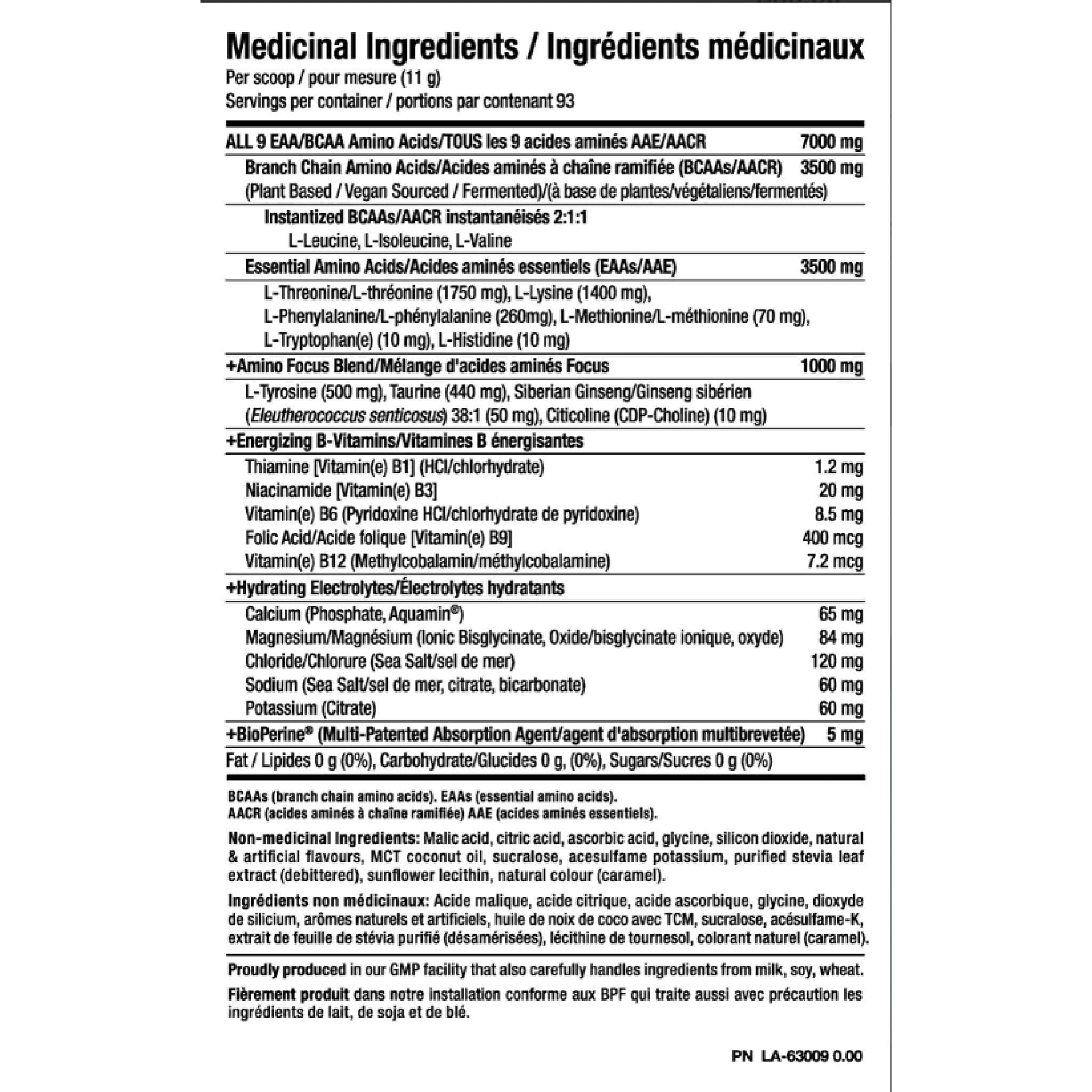 PVL Amino Complete EAA 341g Sweet Iced Tea | HERC'S Nutrition Canada