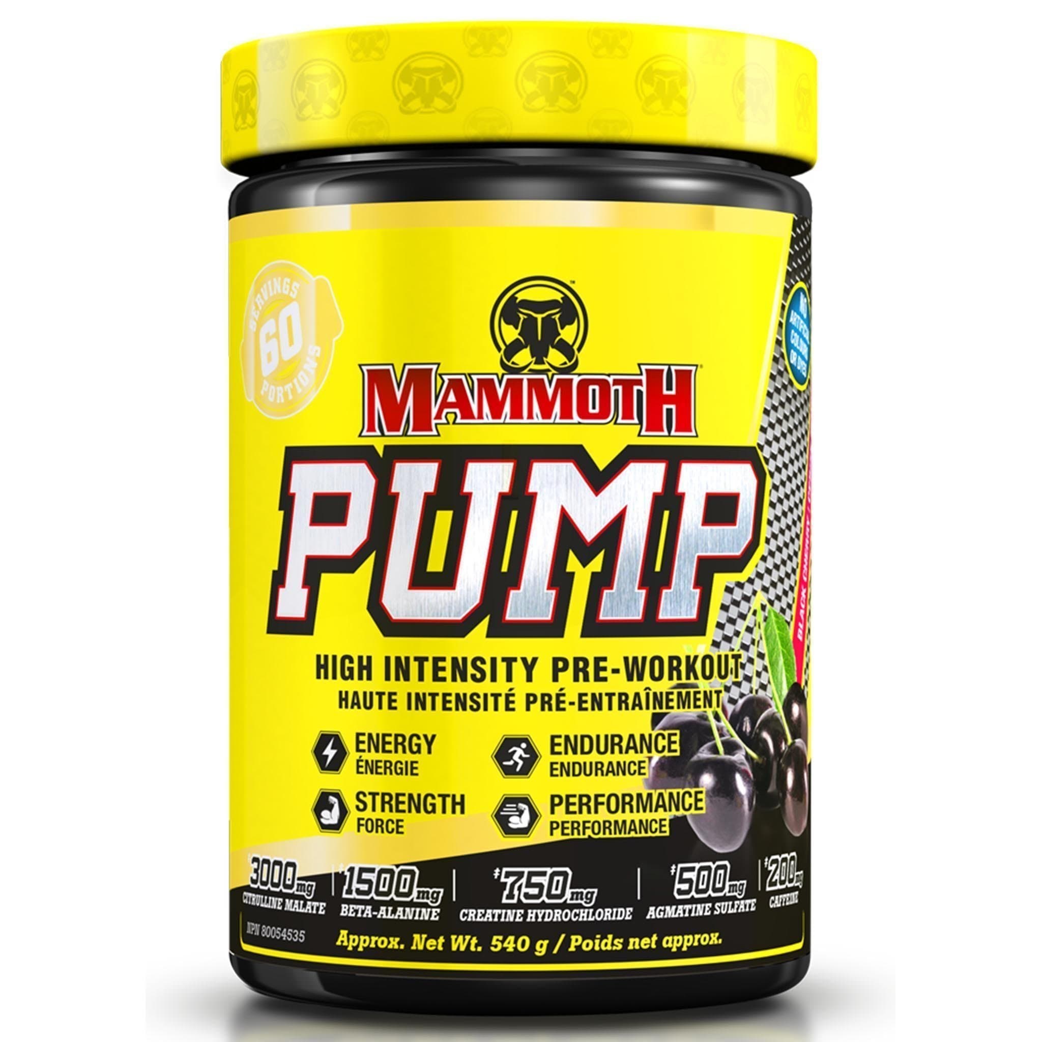 Mammoth Pump 540g | HERC'S Nutrition Canada