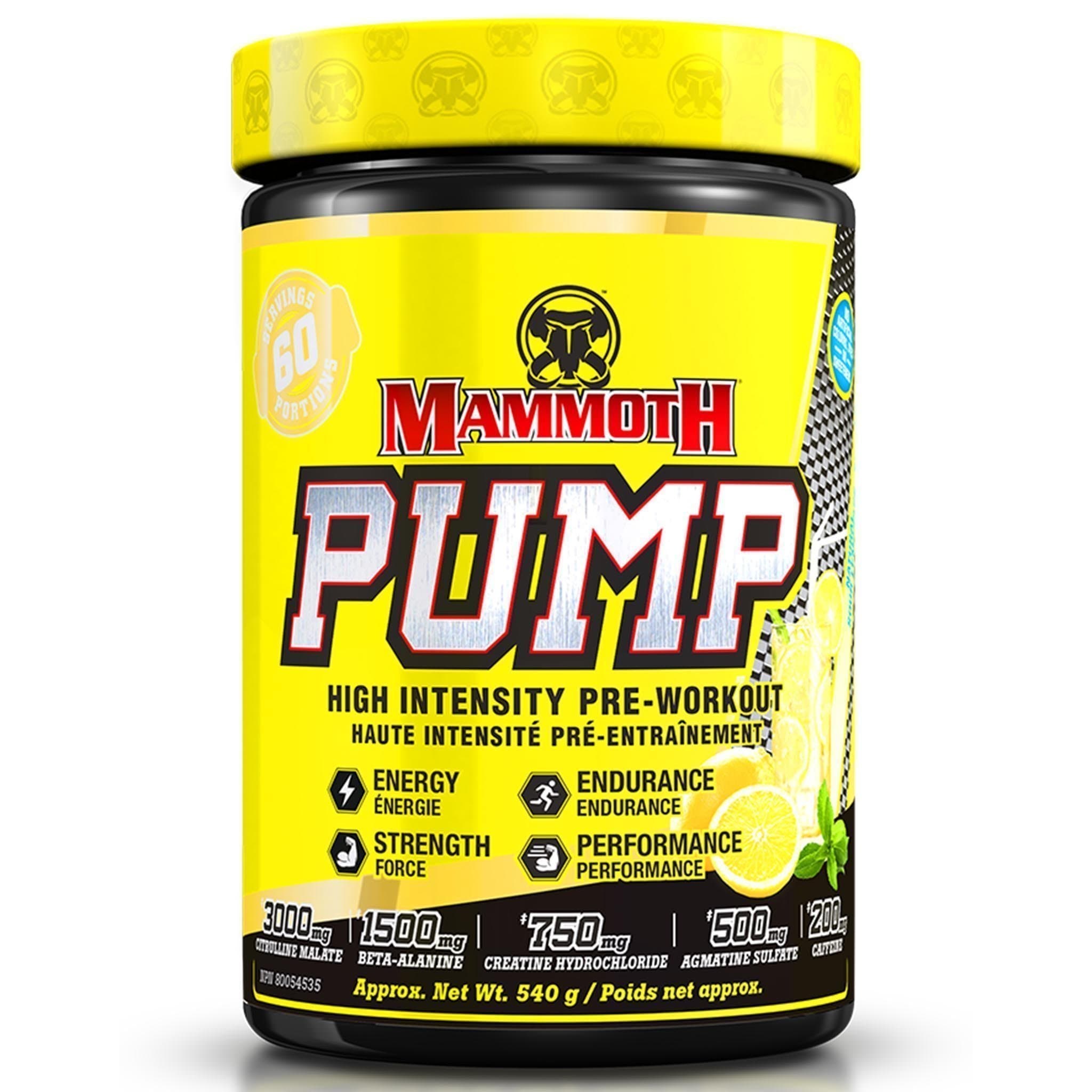 Mammoth Pump 540g | HERC'S Nutrition Canada