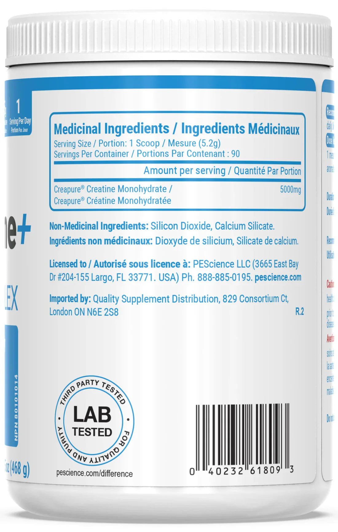 PEScience TruCreatine 90 serving