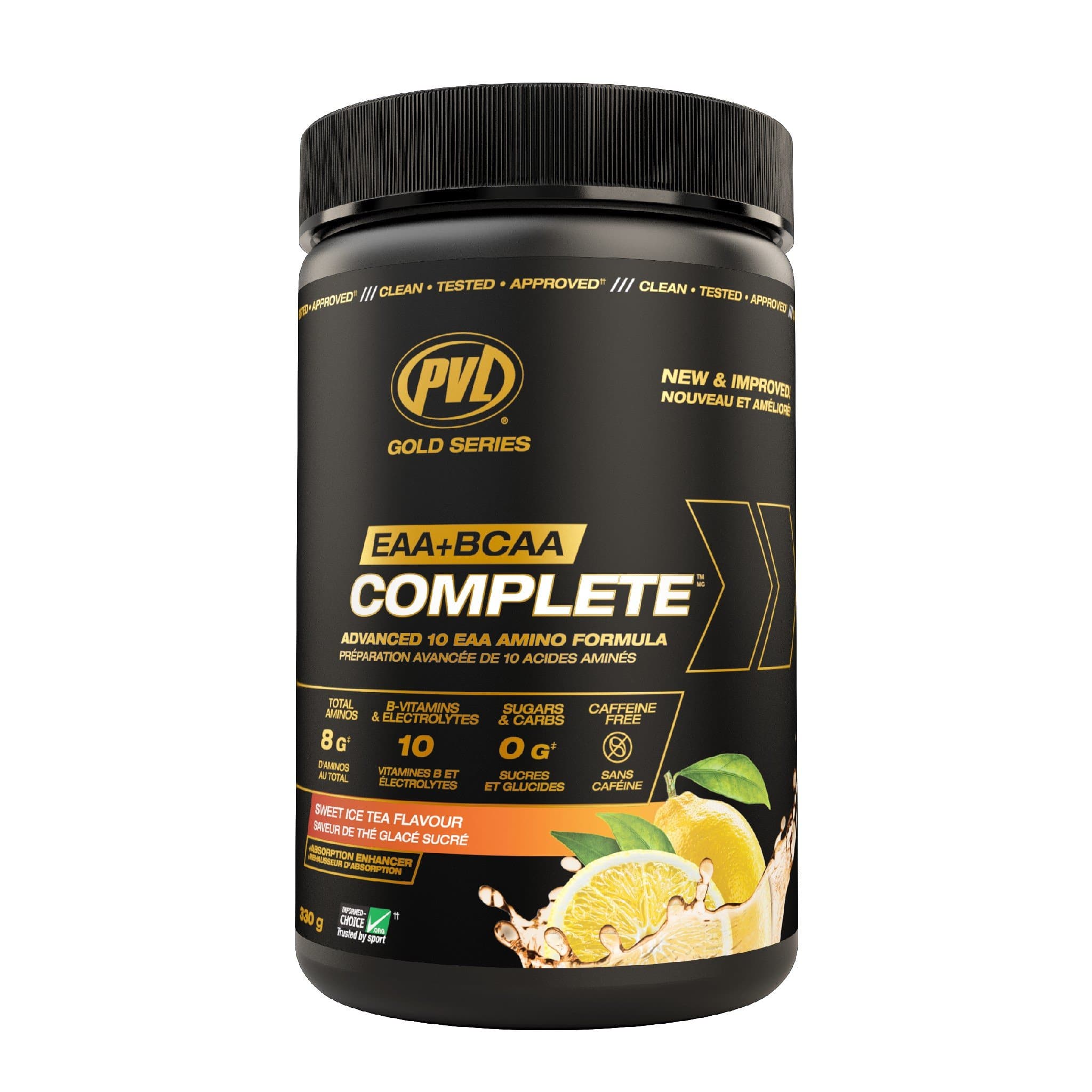 PVL Amino Complete EAA 341g Sweet Iced Tea | HERC'S Nutrition Canada