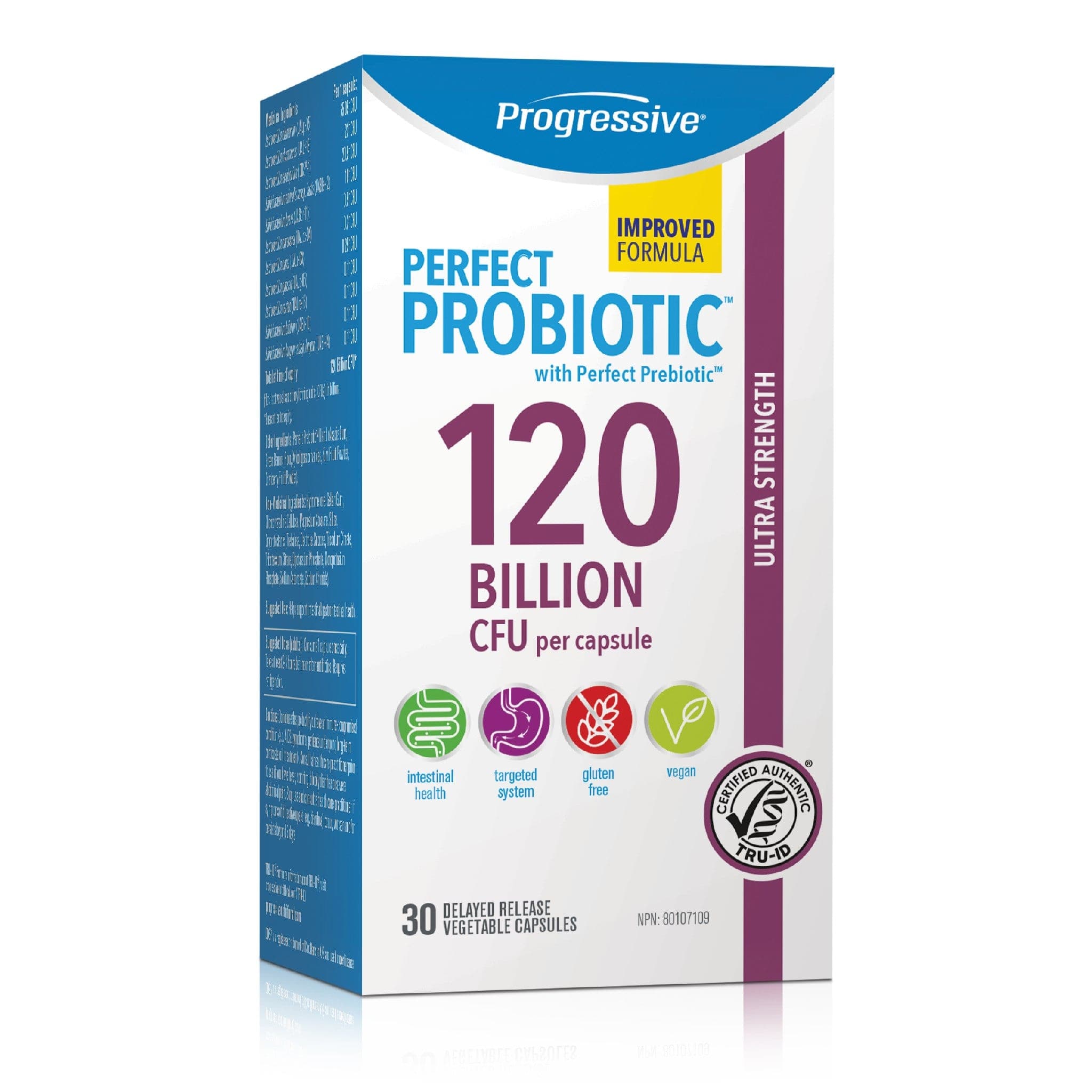 Progressive Perfect Probiotic 120 billion CFU 30 capsules