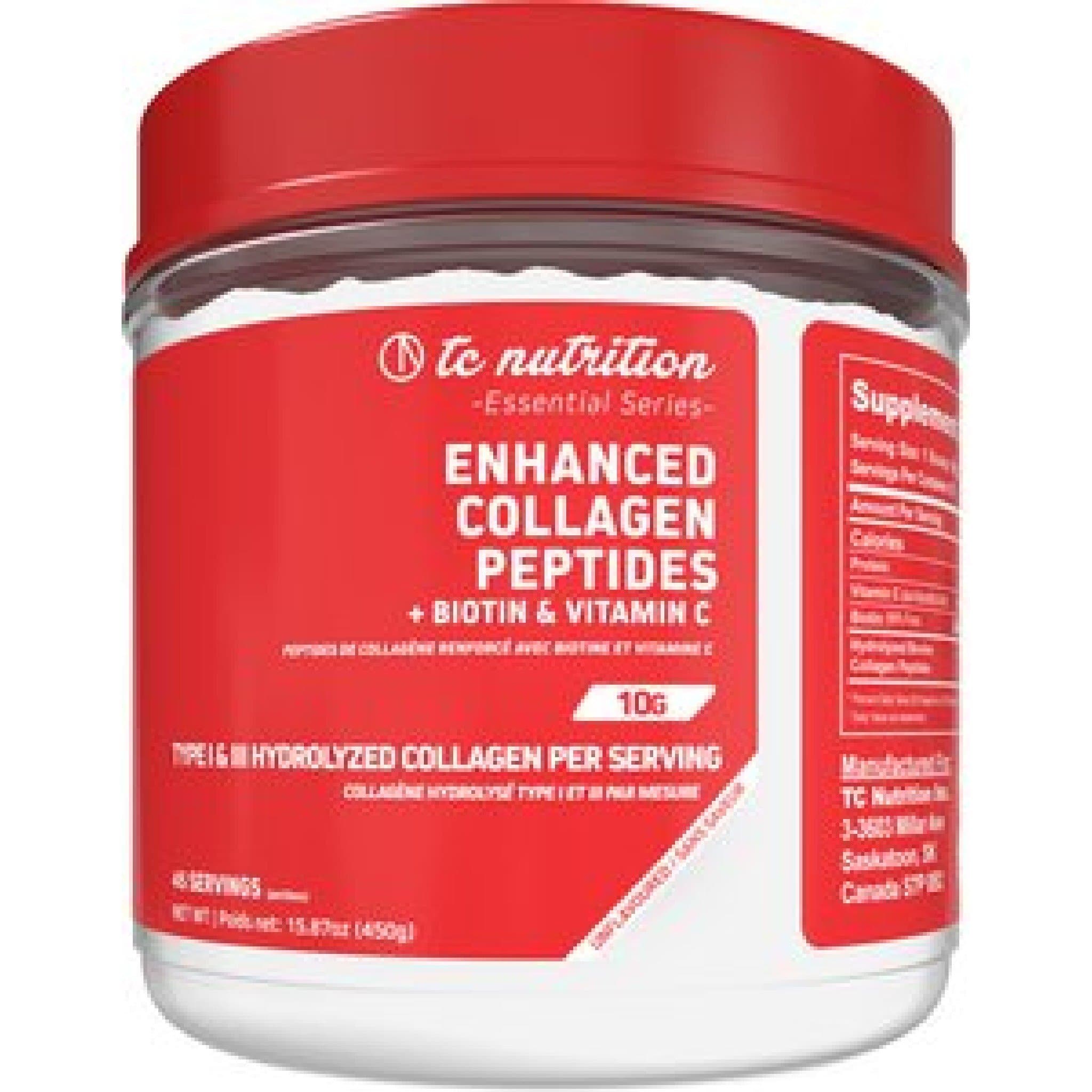 TC Nutrition Enhanced Collagen Peptides 450g Unflavored | HERC'S Nutrition Canada