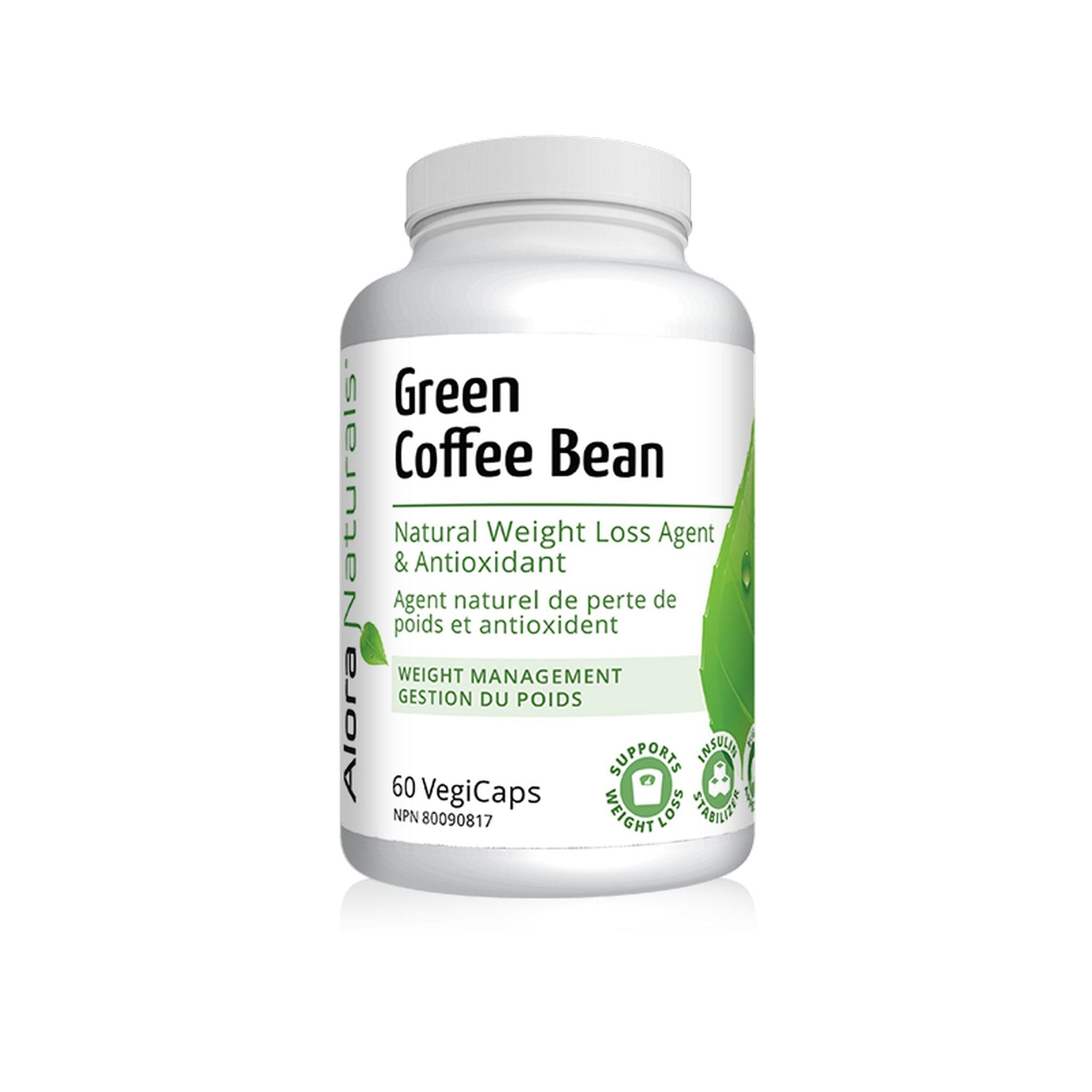 Alora Naturals Green Coffee Bean 400mg 60 capsules