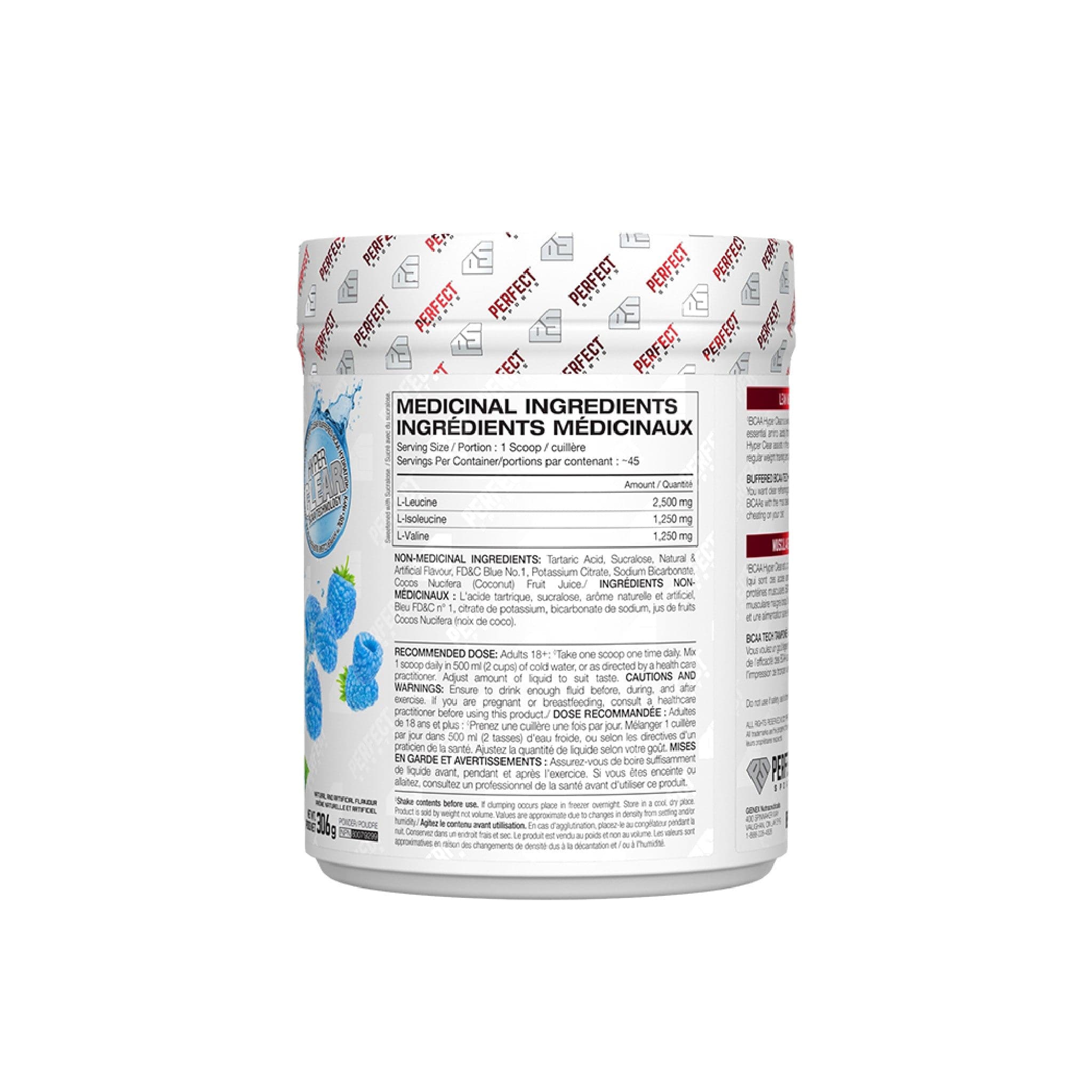 Perfect Sports BCAA Hyper Clear 45 serving