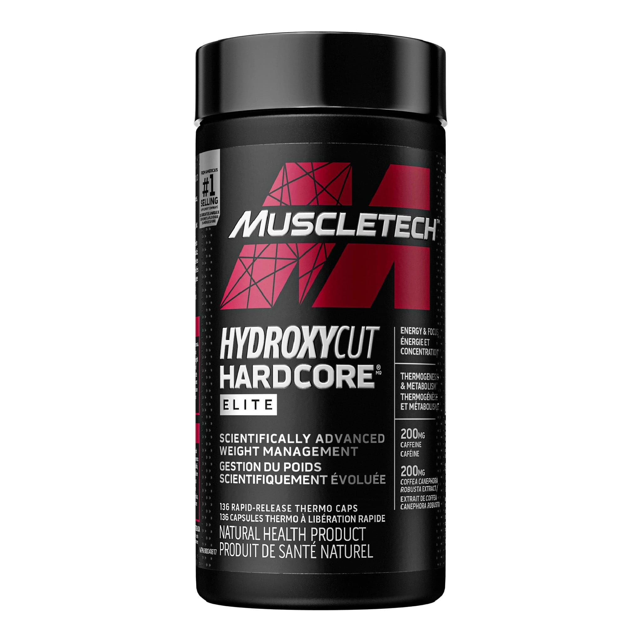 Muscletech Hydroxycut Hardcore Elite 136 gélules