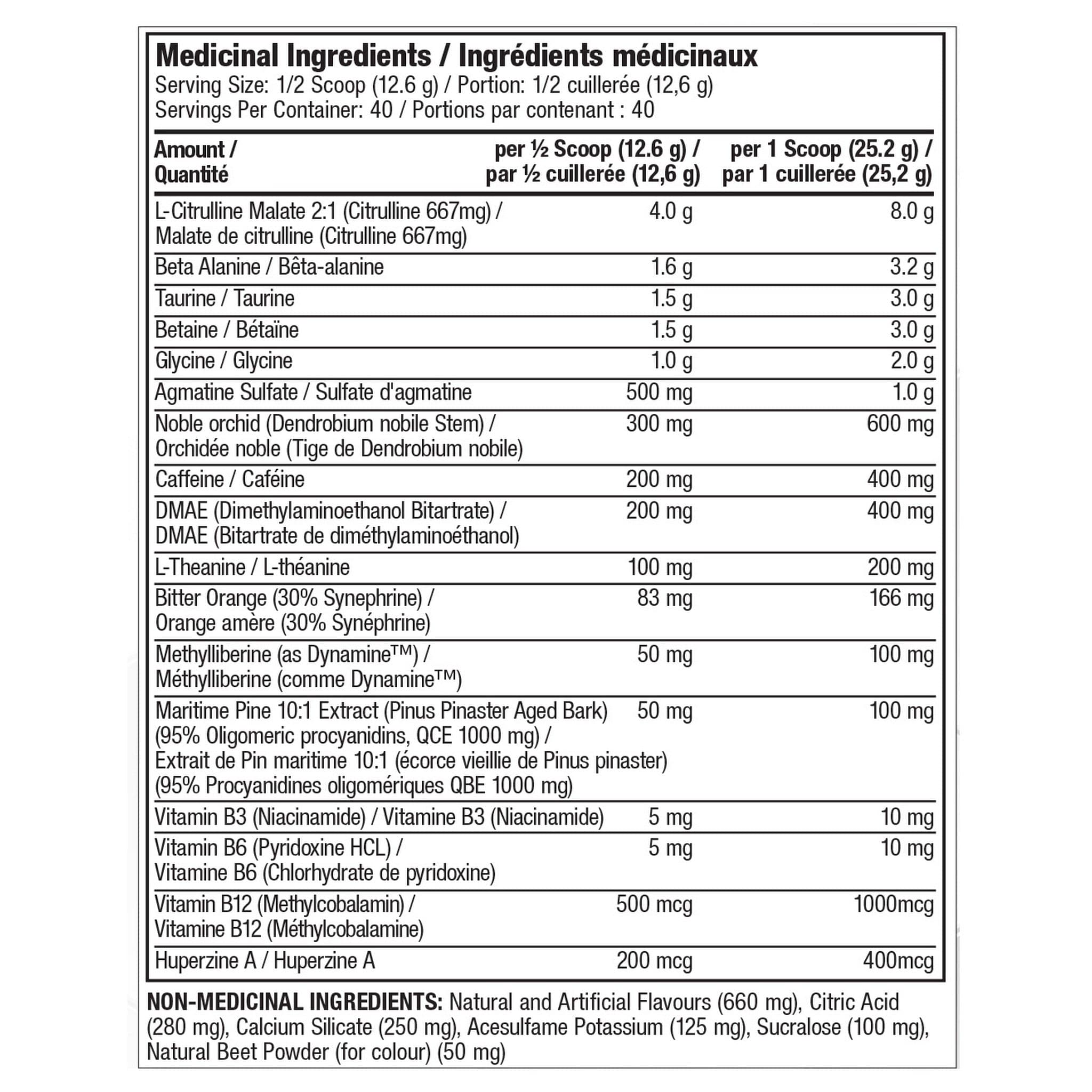 Proline Overkill Ultimate Pre-Workout 40 serving