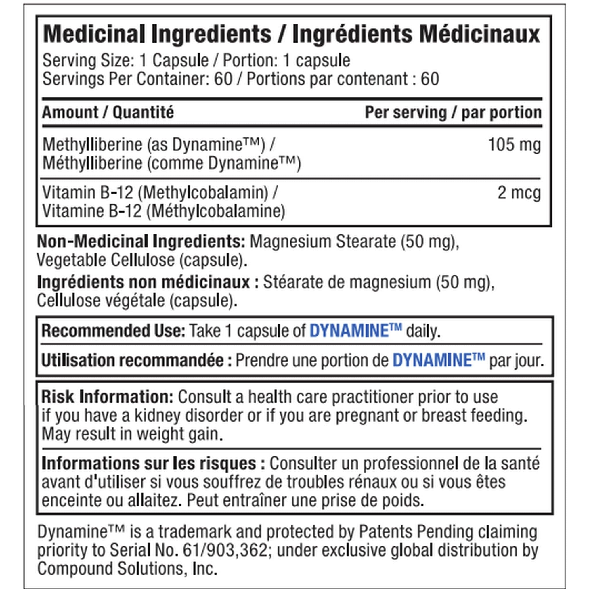 Proline Dynamine 60 gélules