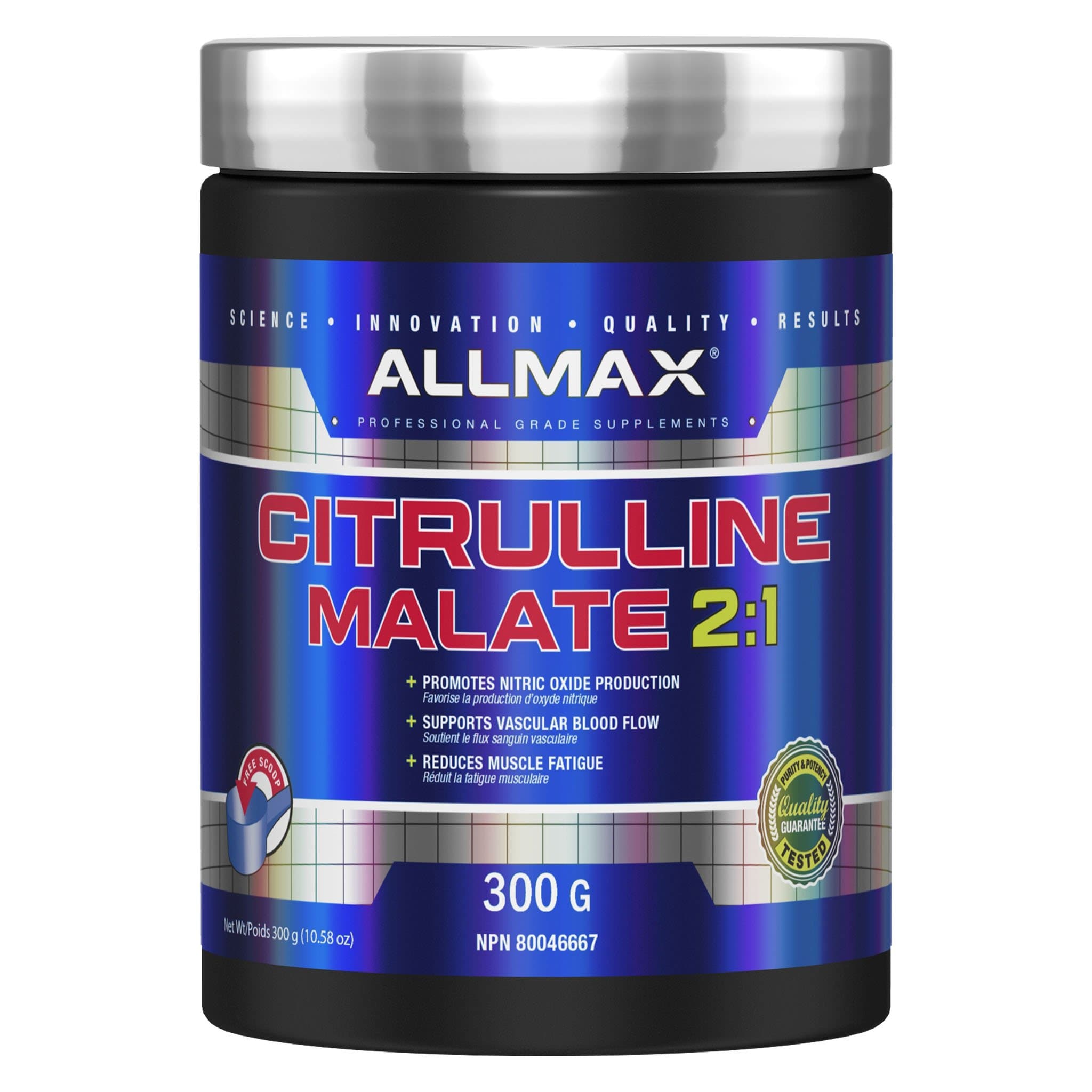 Allmax Citrulline Malate 300g | HERC'S Nutrition Canada