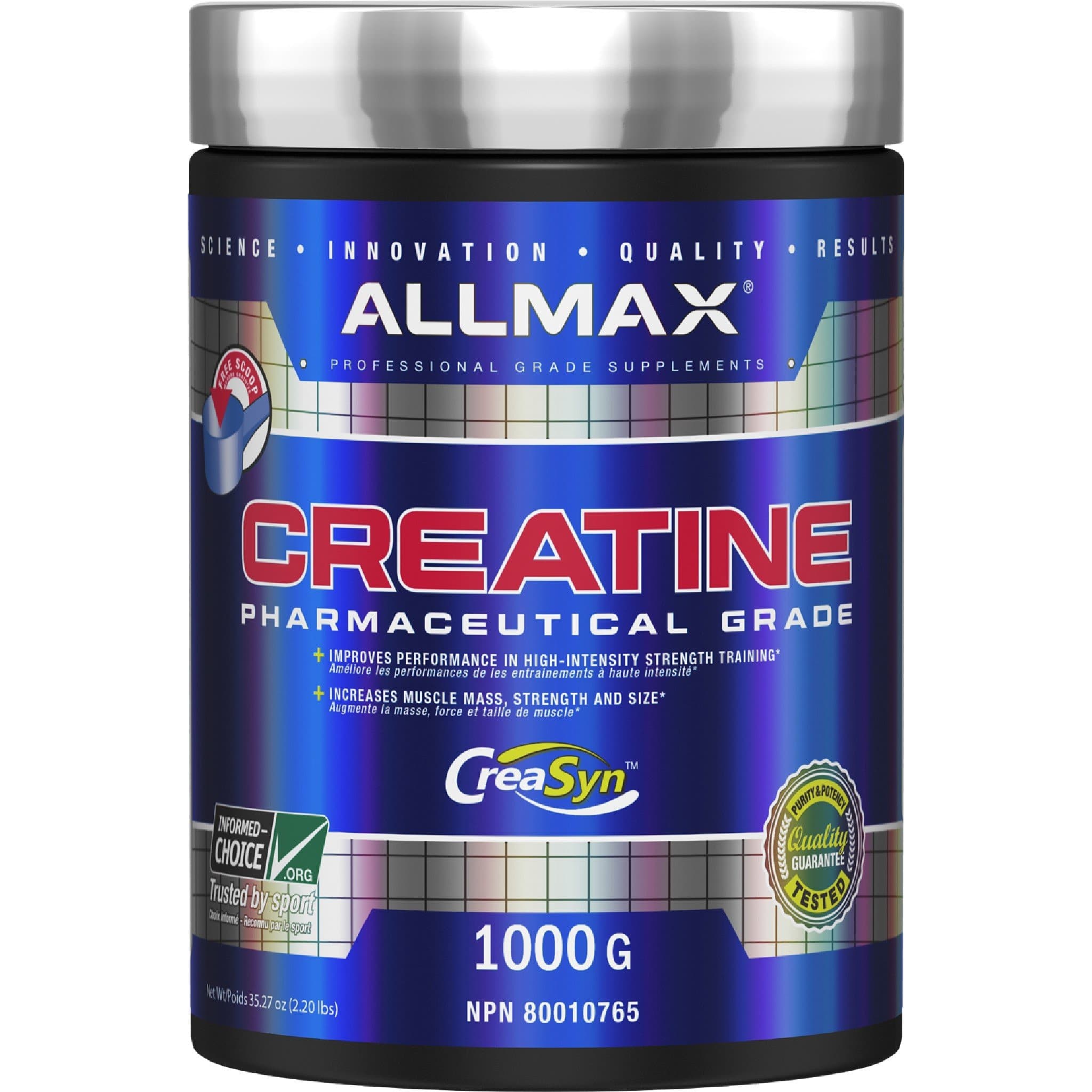 Allmax Creatine Monohydrate 1kg | HERC'S Nutrition Canada