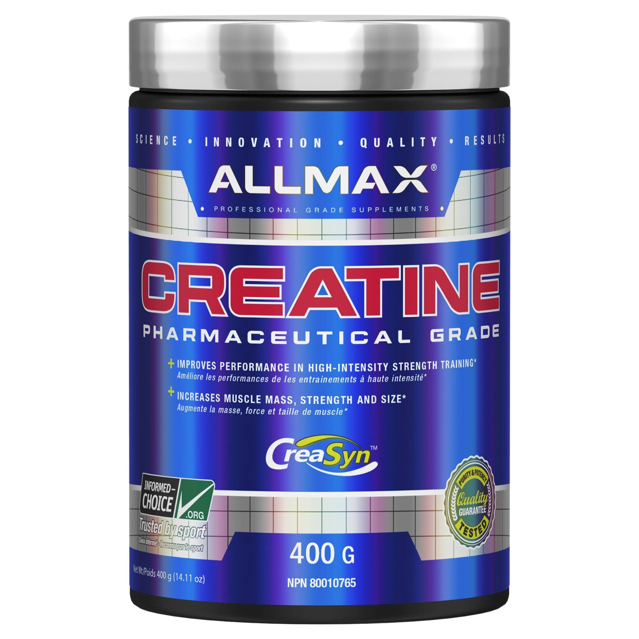 Allmax Creatine Monohydrate 400g | HERC'S Nutrition Canada